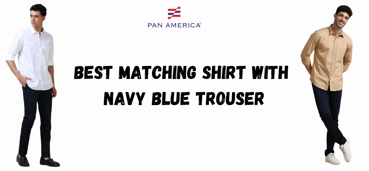 Navy blue trouser matching shirt best sale