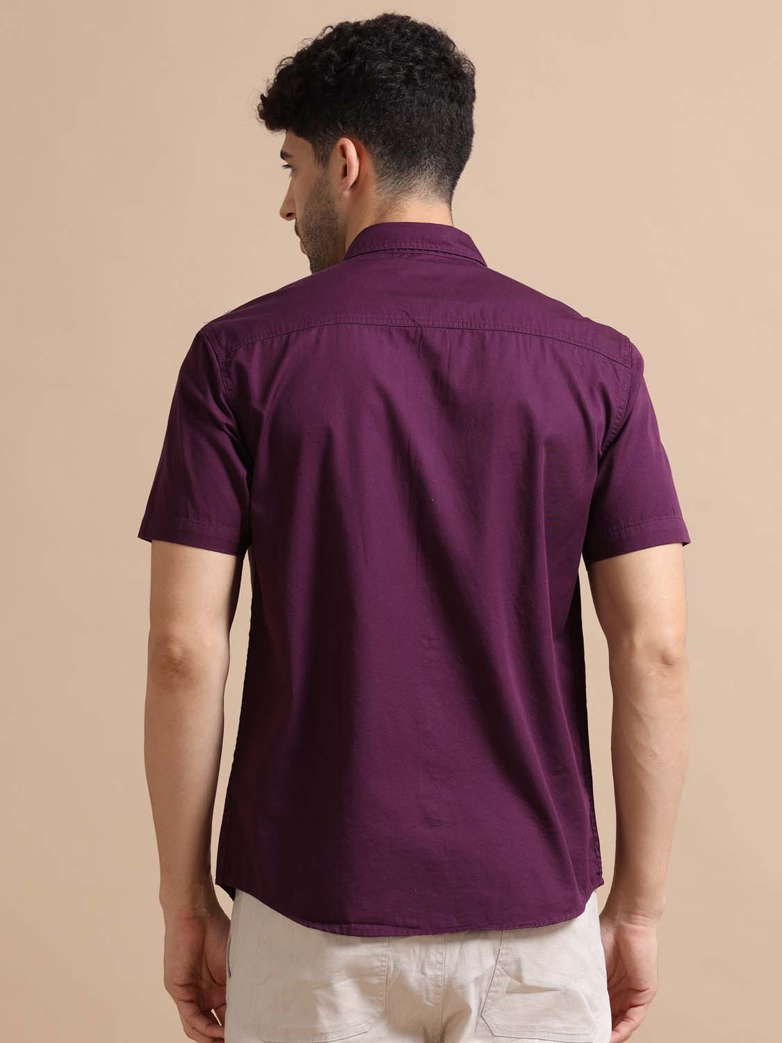 Magenta Shirt for Men