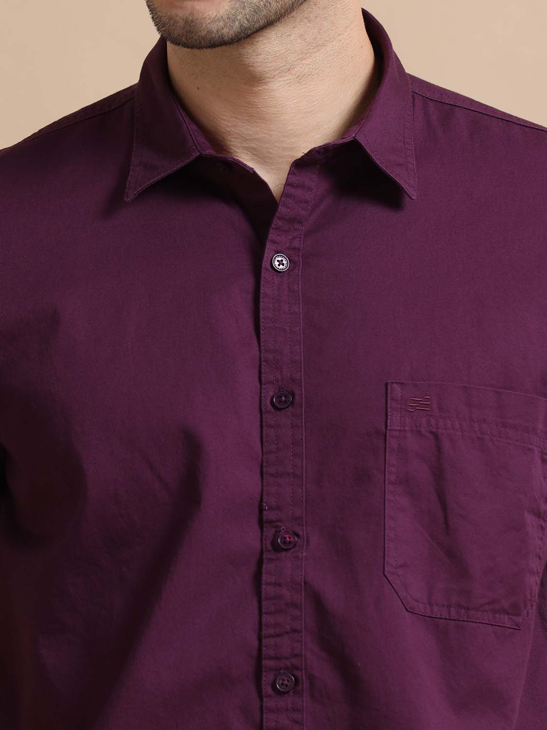 Magenta Shirt for Men