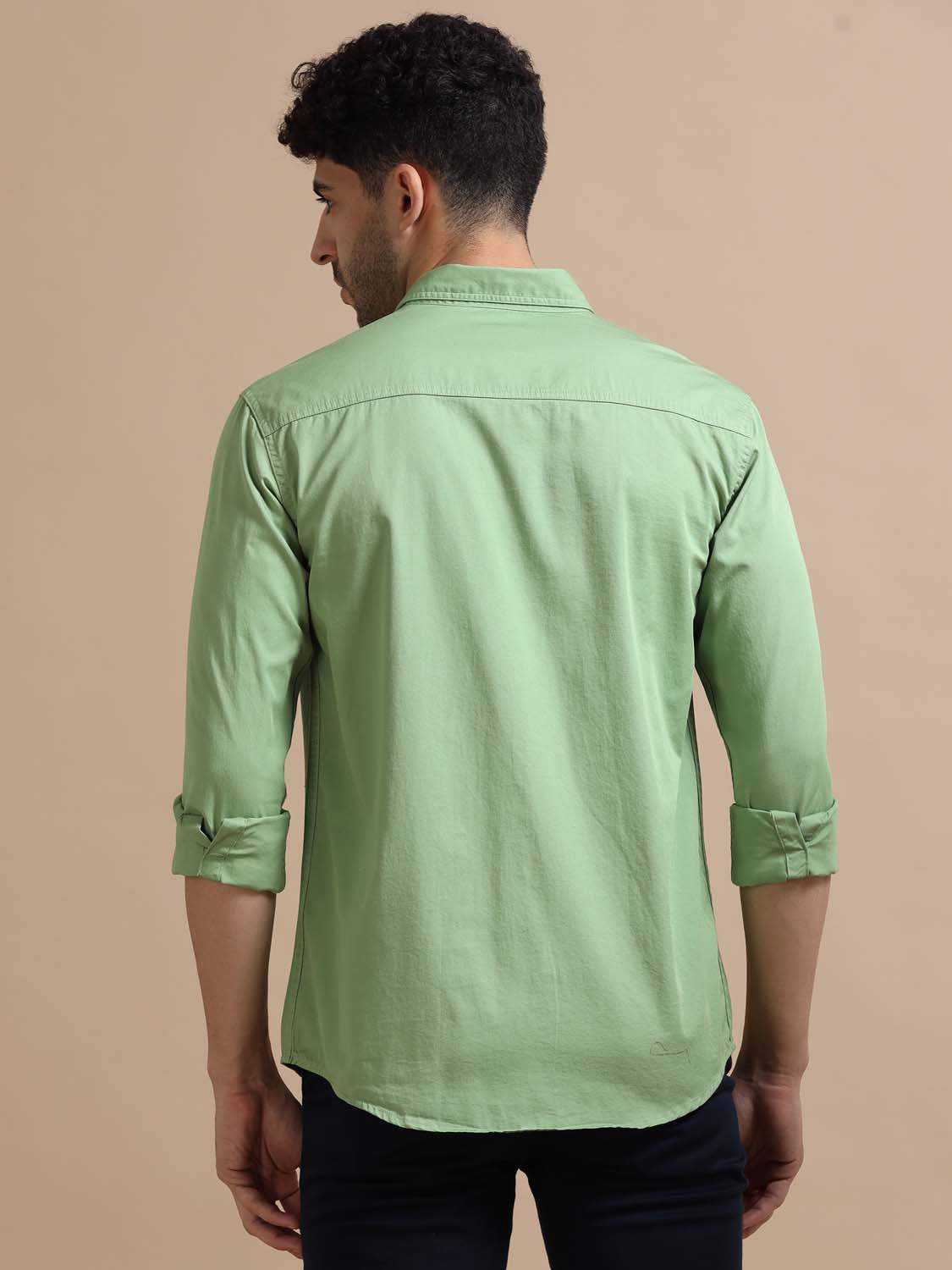 Turquoise Green Shirt for Men 