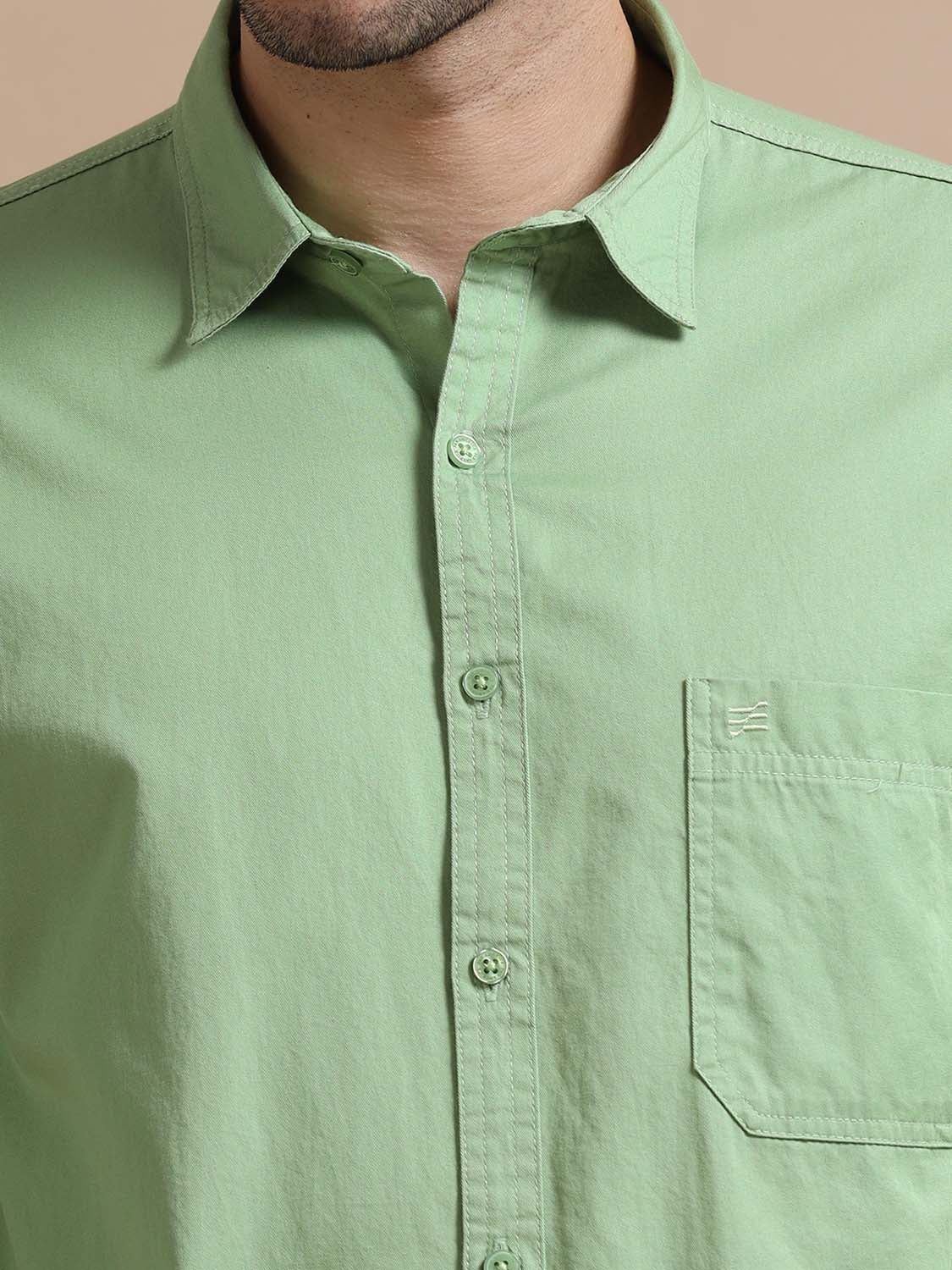 Turquoise Green Shirt for Men 