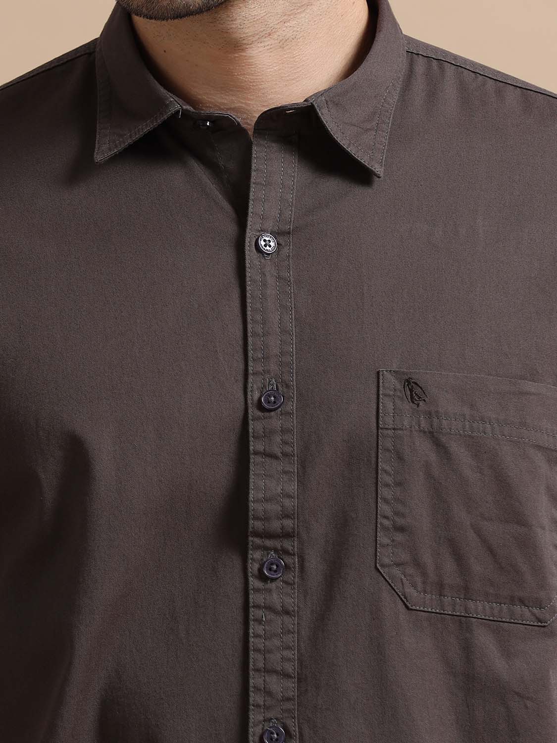 Dark Brown Shirt for Men