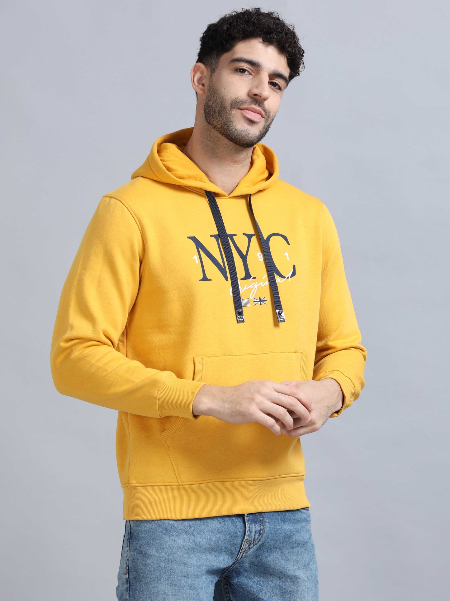 Men Yellow Hoodies