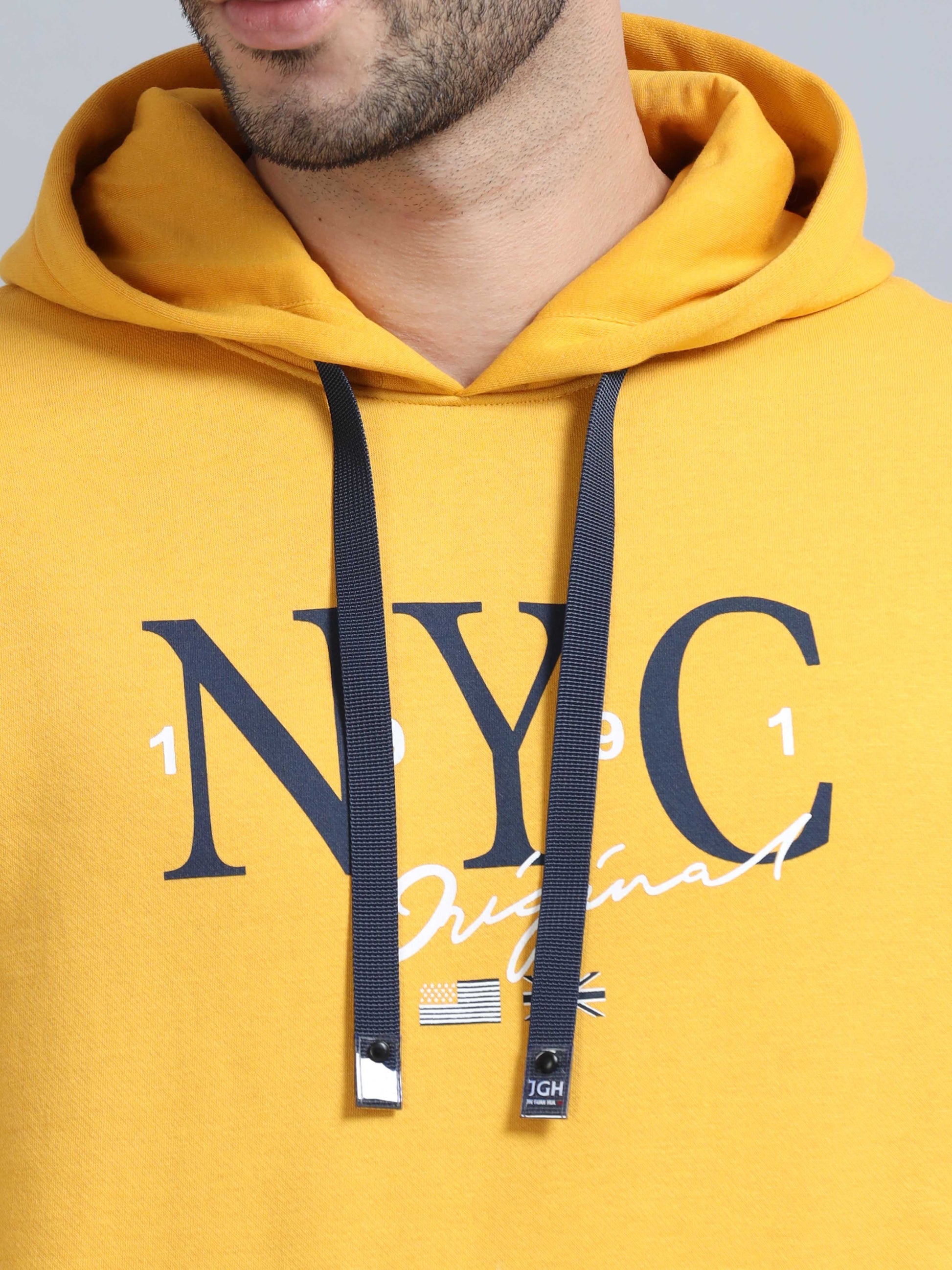 Men Yellow Hoodies