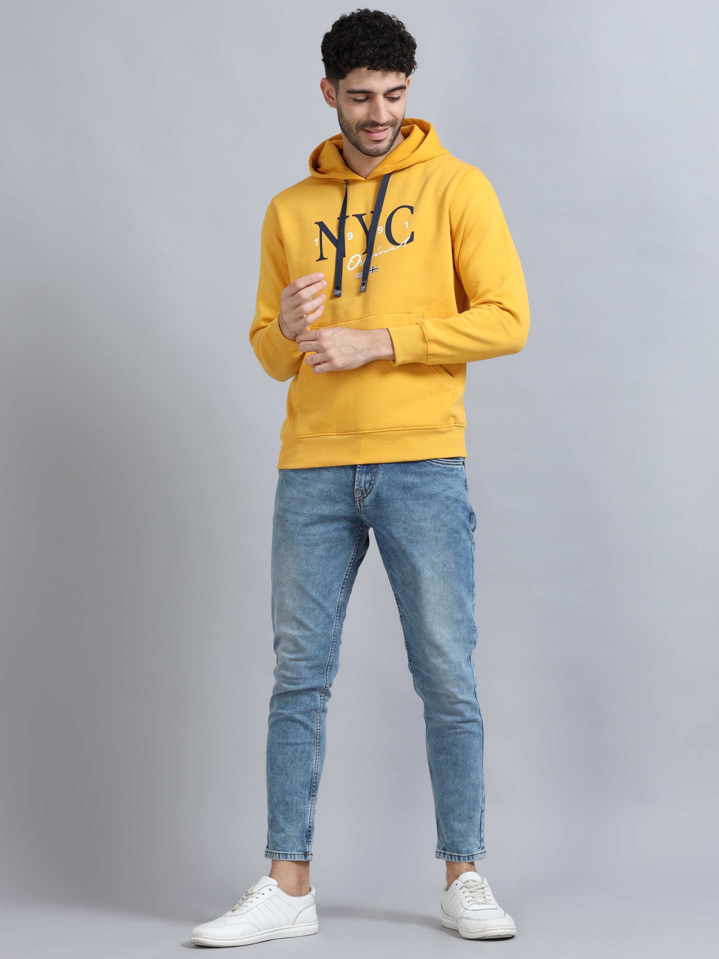 Men Yellow Hoodies