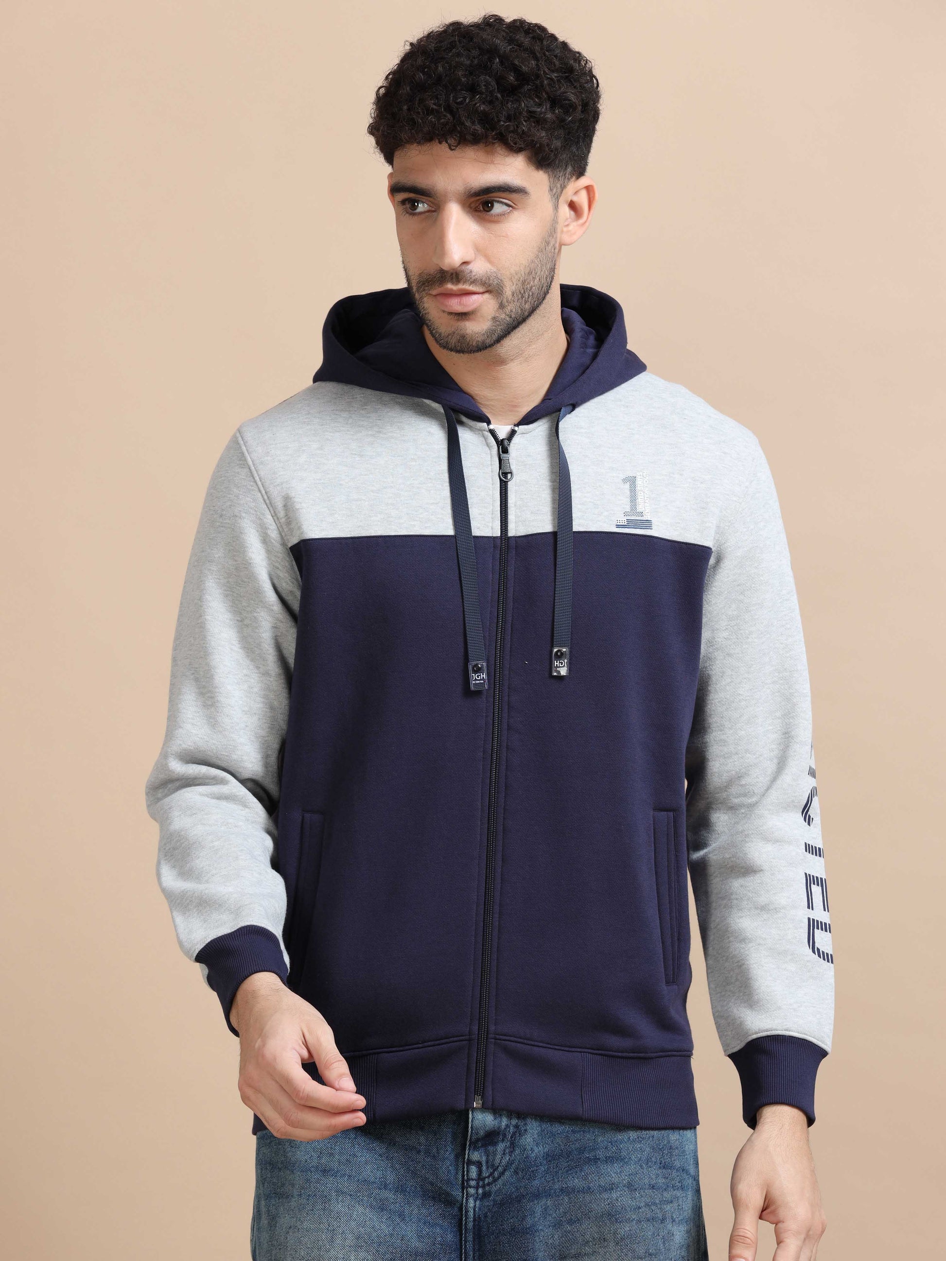 Men Zip Up Sweatshirt 