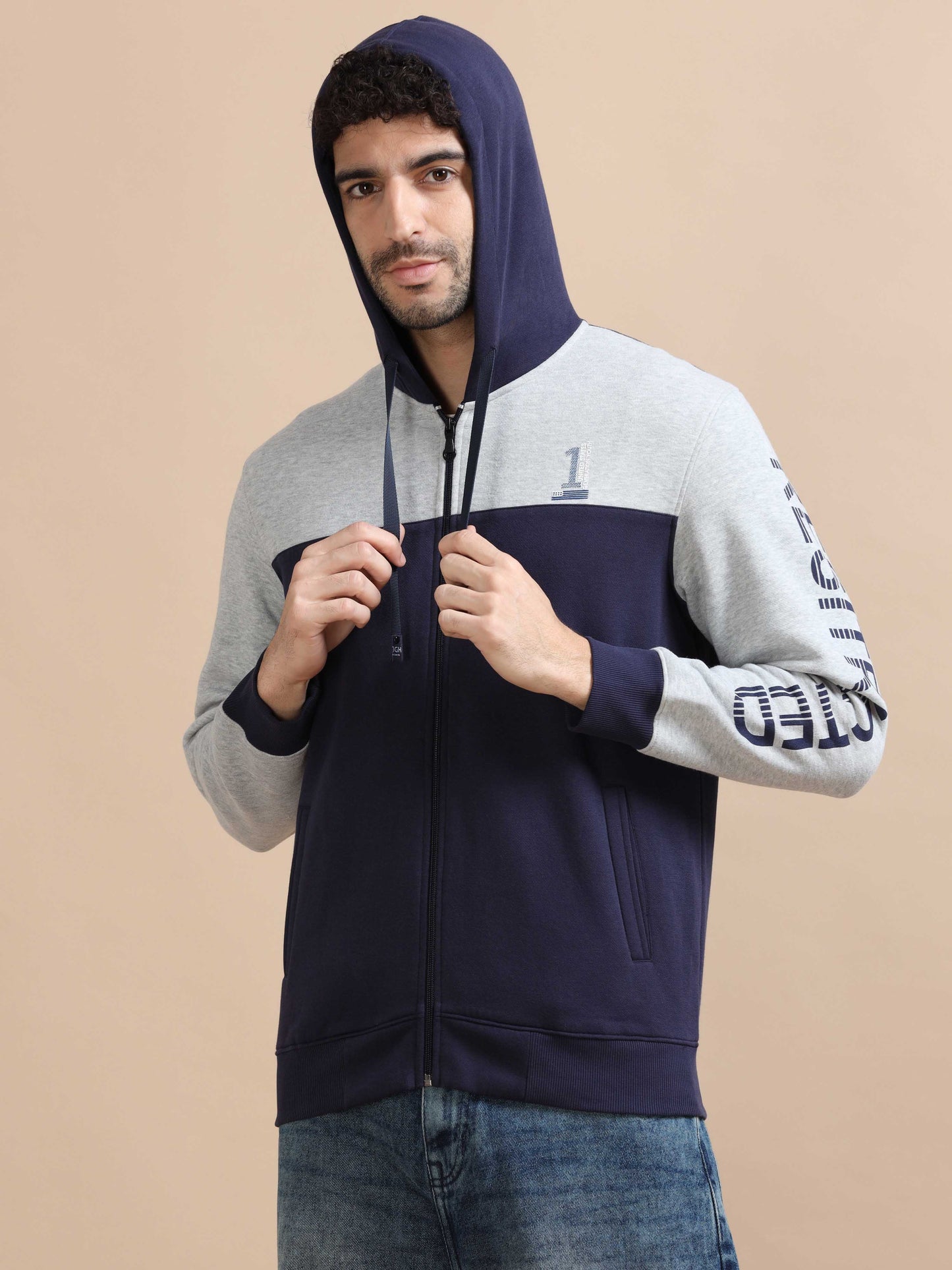 Men Zip Up Sweatshirt 