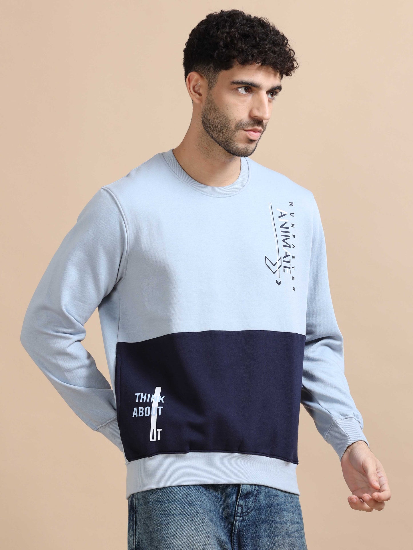 Mens Light Blue Sweatshirt 