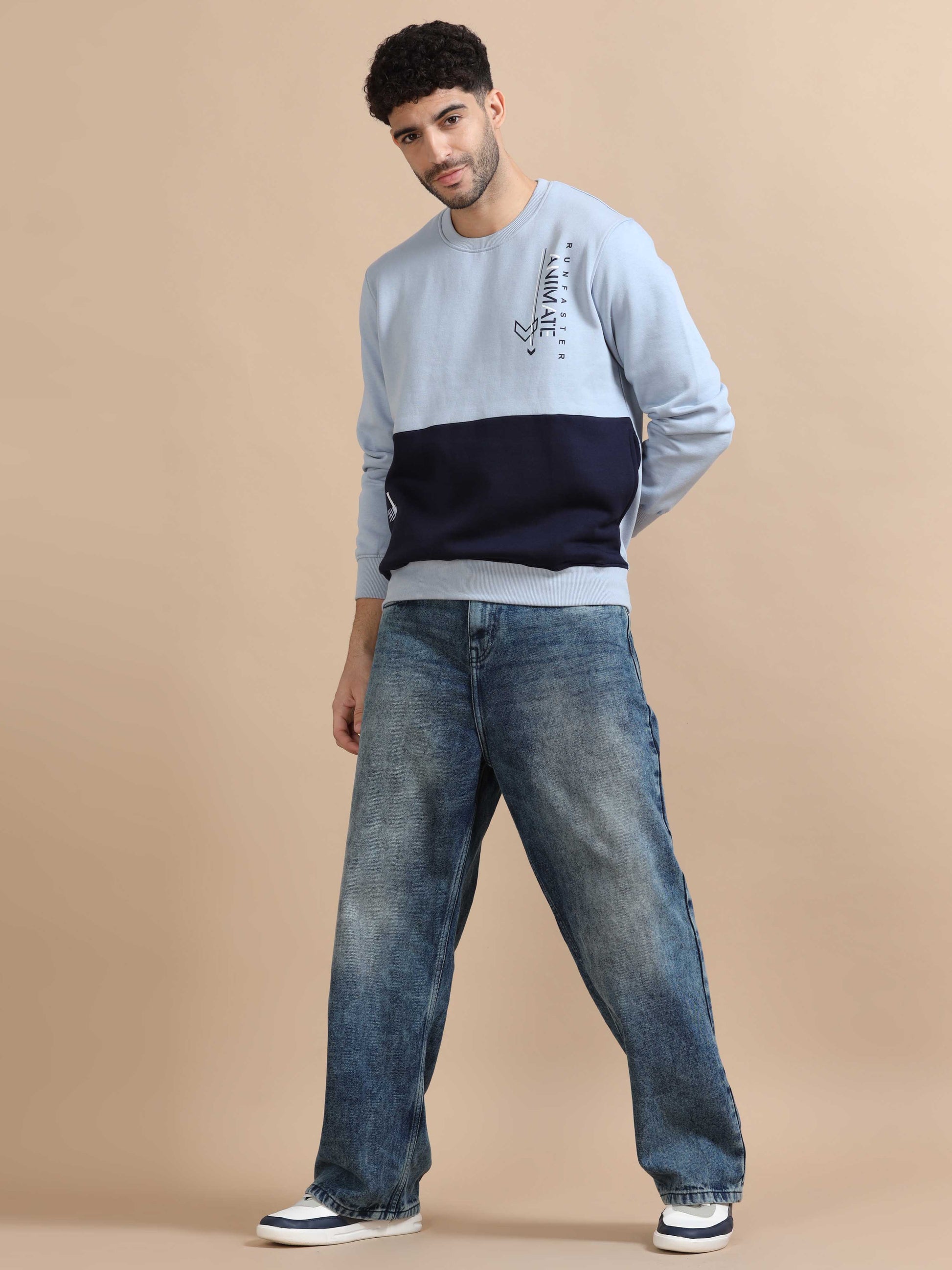 Mens Light Blue Sweatshirt 