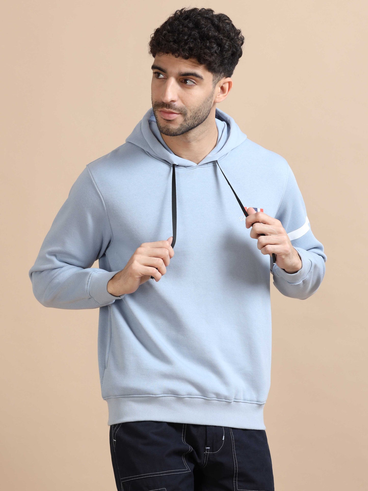 Mens Sky Blue Hoodie 