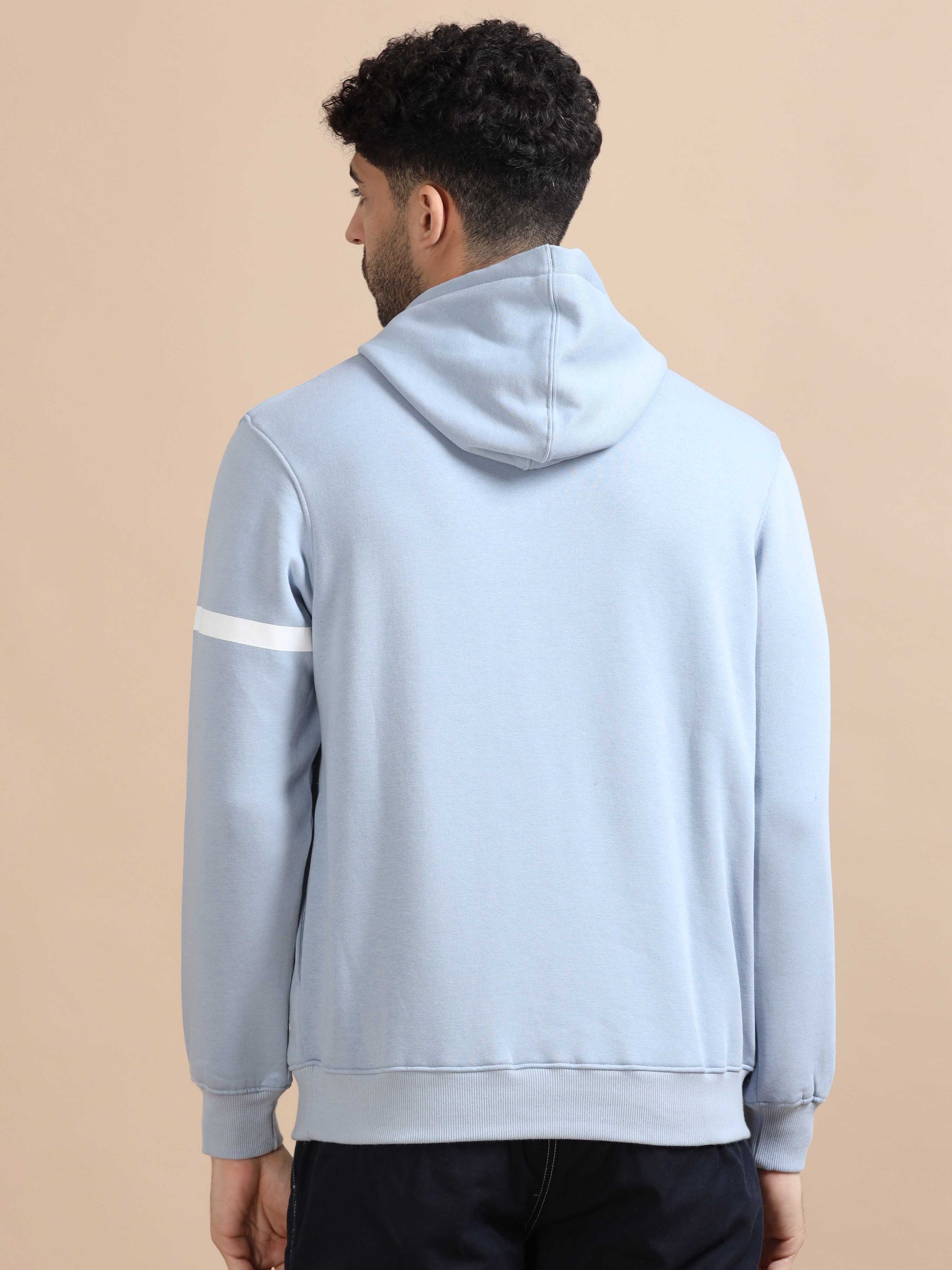 Mens Sky Blue Hoodie 