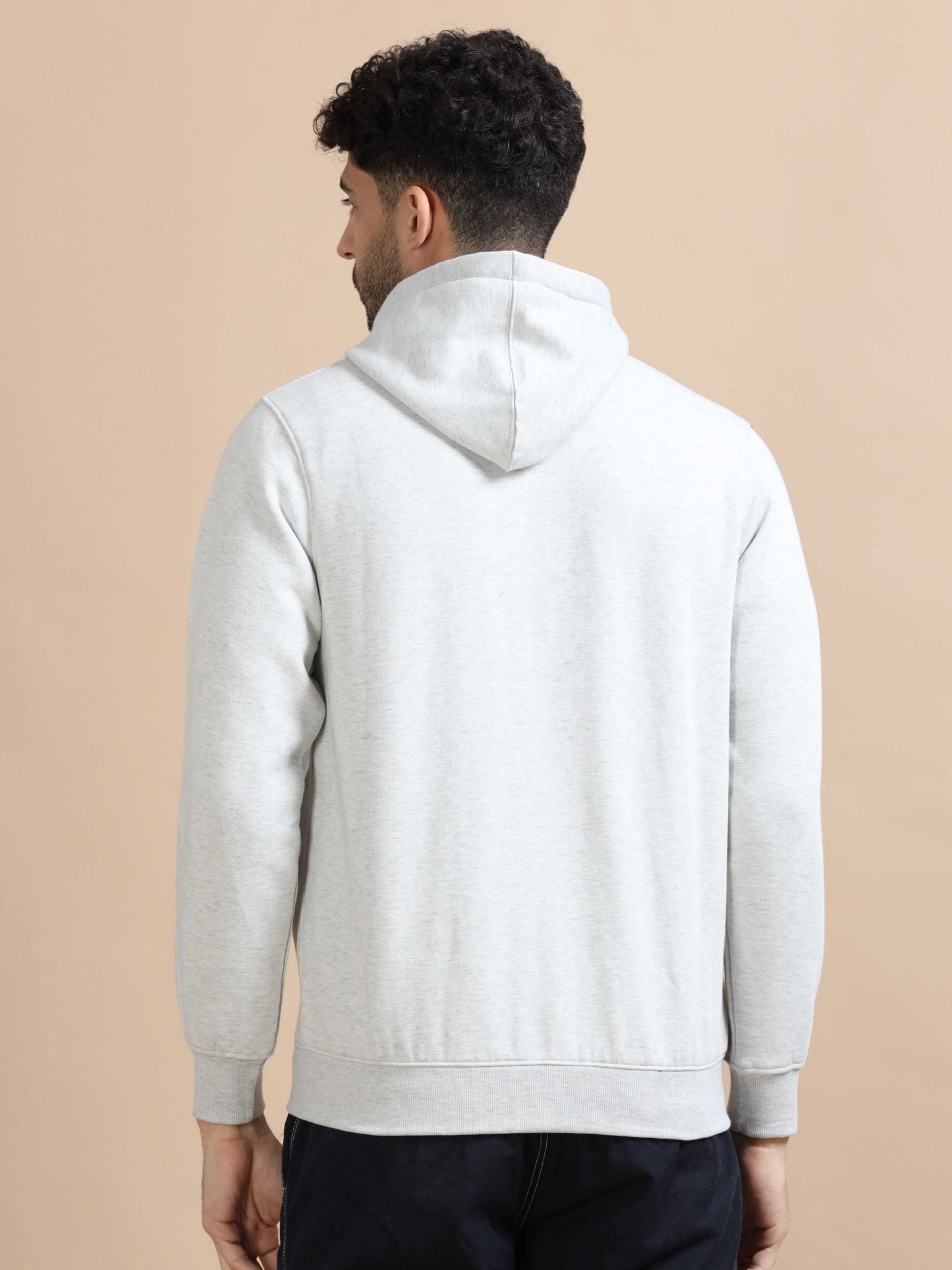 Grey Zipper Hoodie for Men