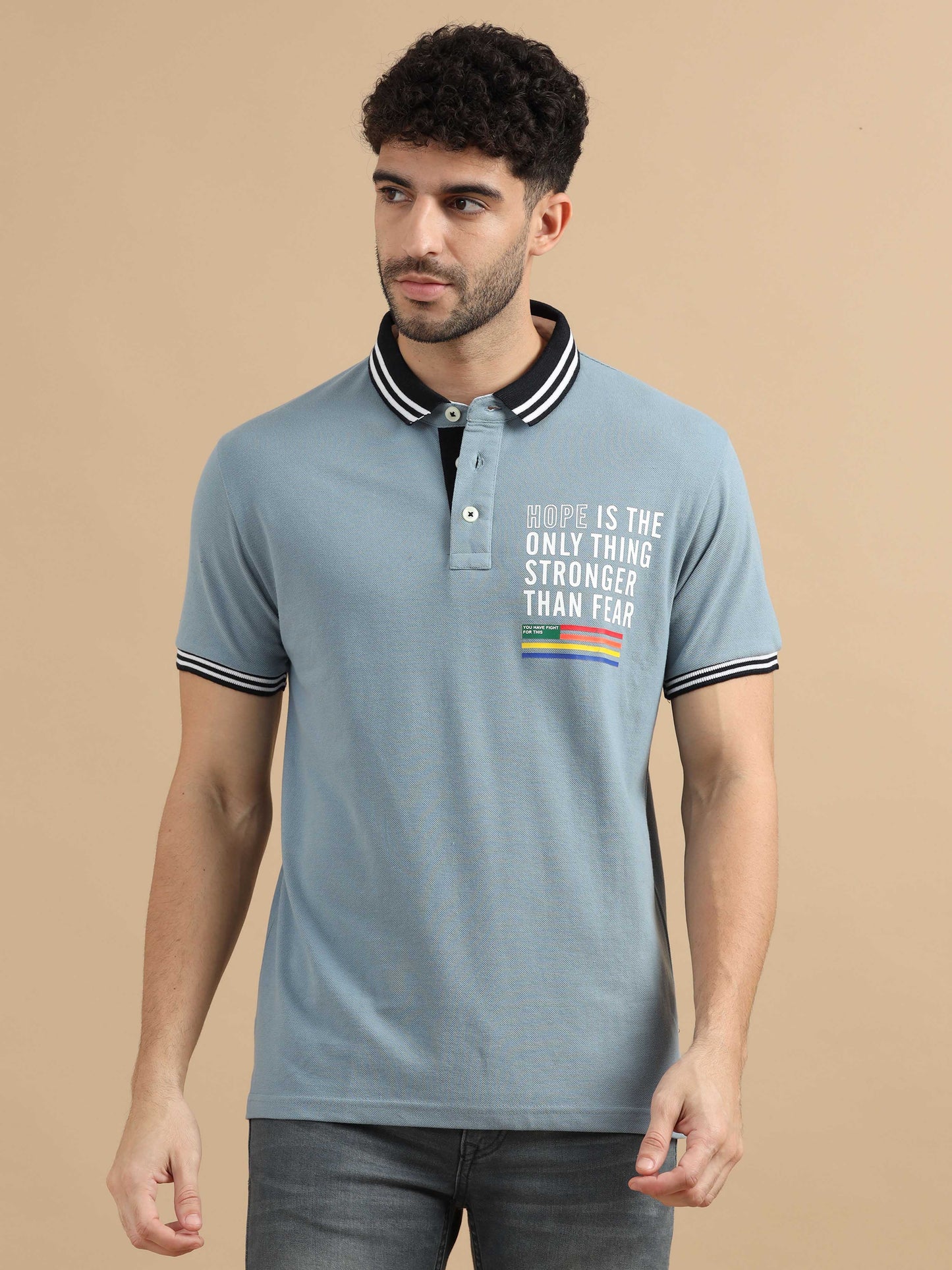 Blue Polo T Shirt 