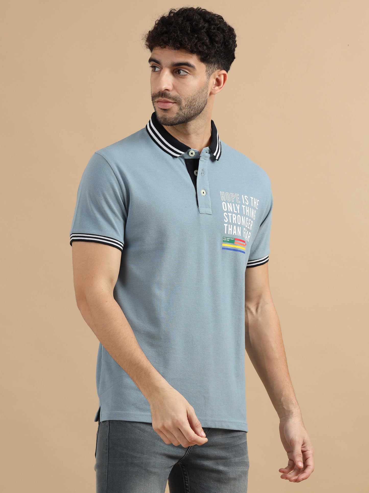 Blue Polo T Shirt 