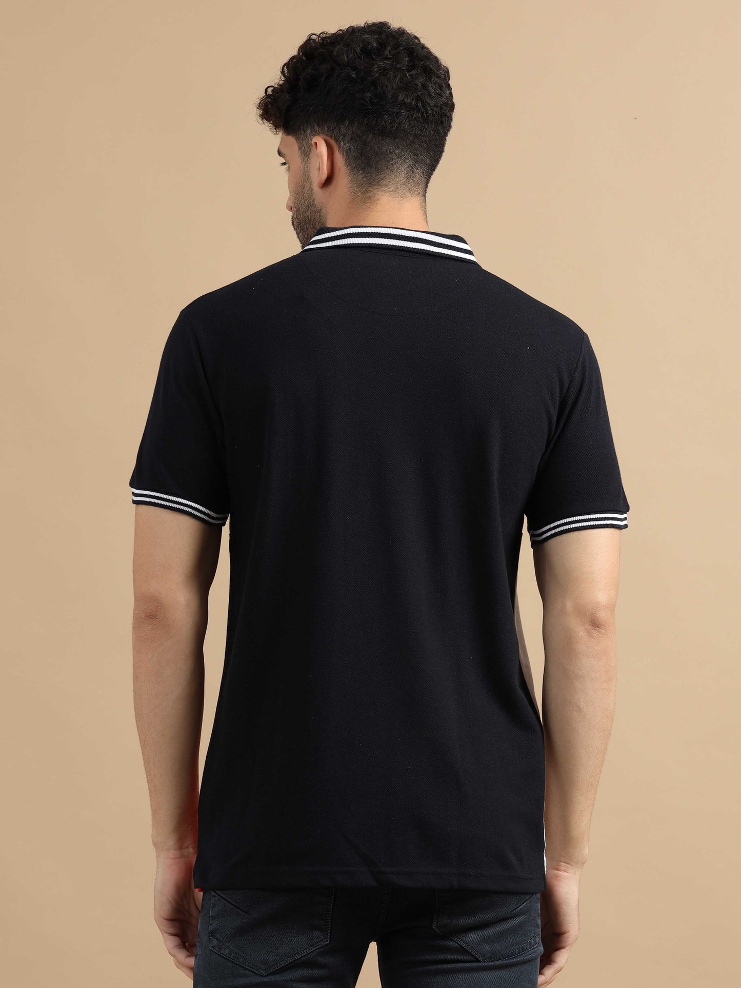 Black Polo T shirt for Men