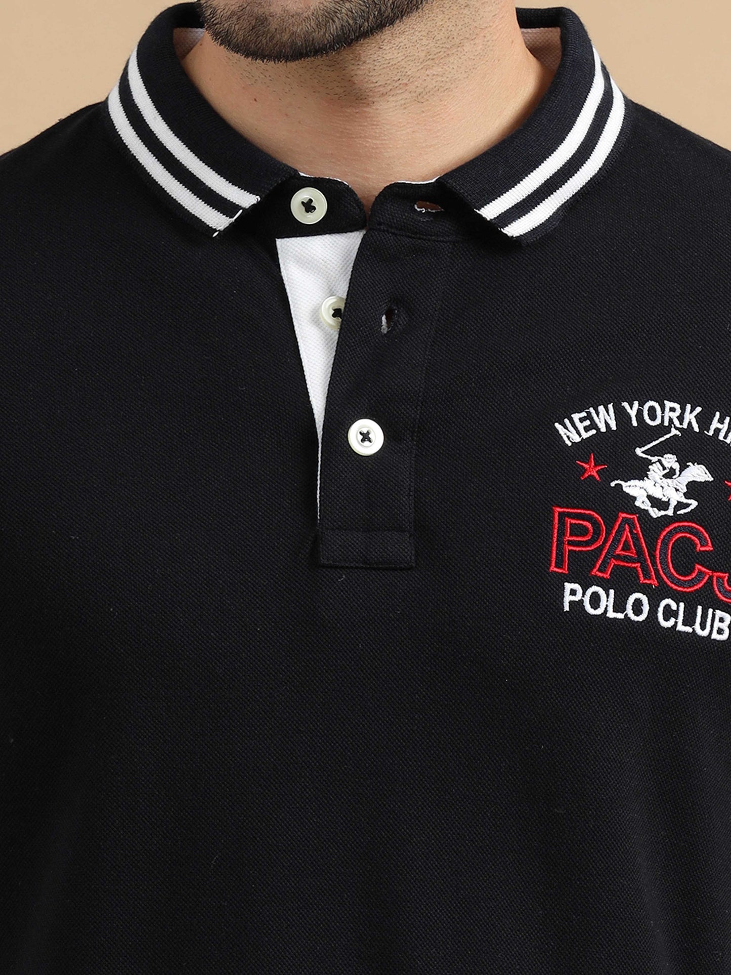 Black Polo T shirt for Men