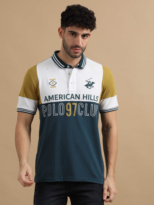 American Hills Greenish Polo T-Shirt