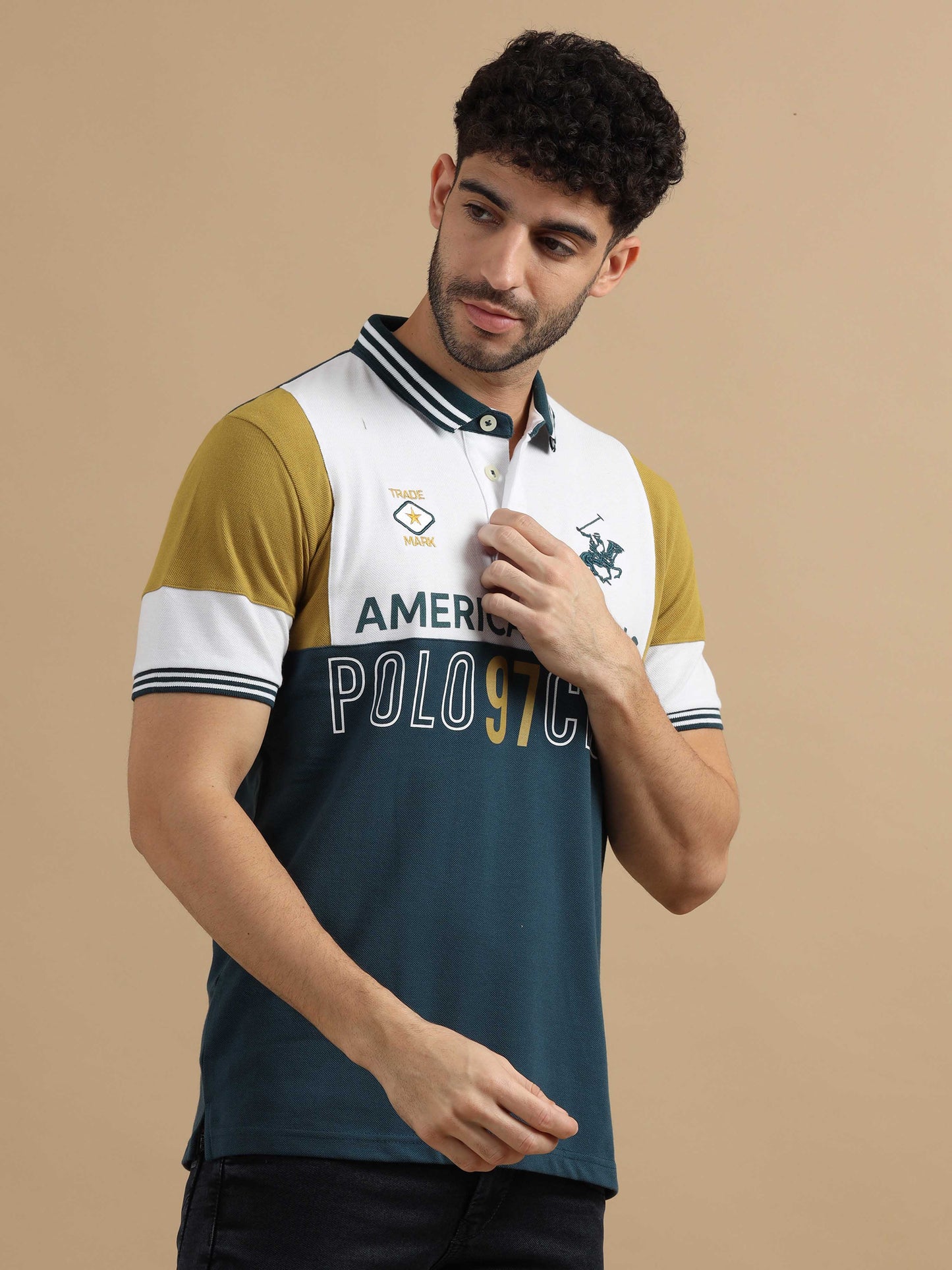 American Hills Greenish Polo T-Shirt