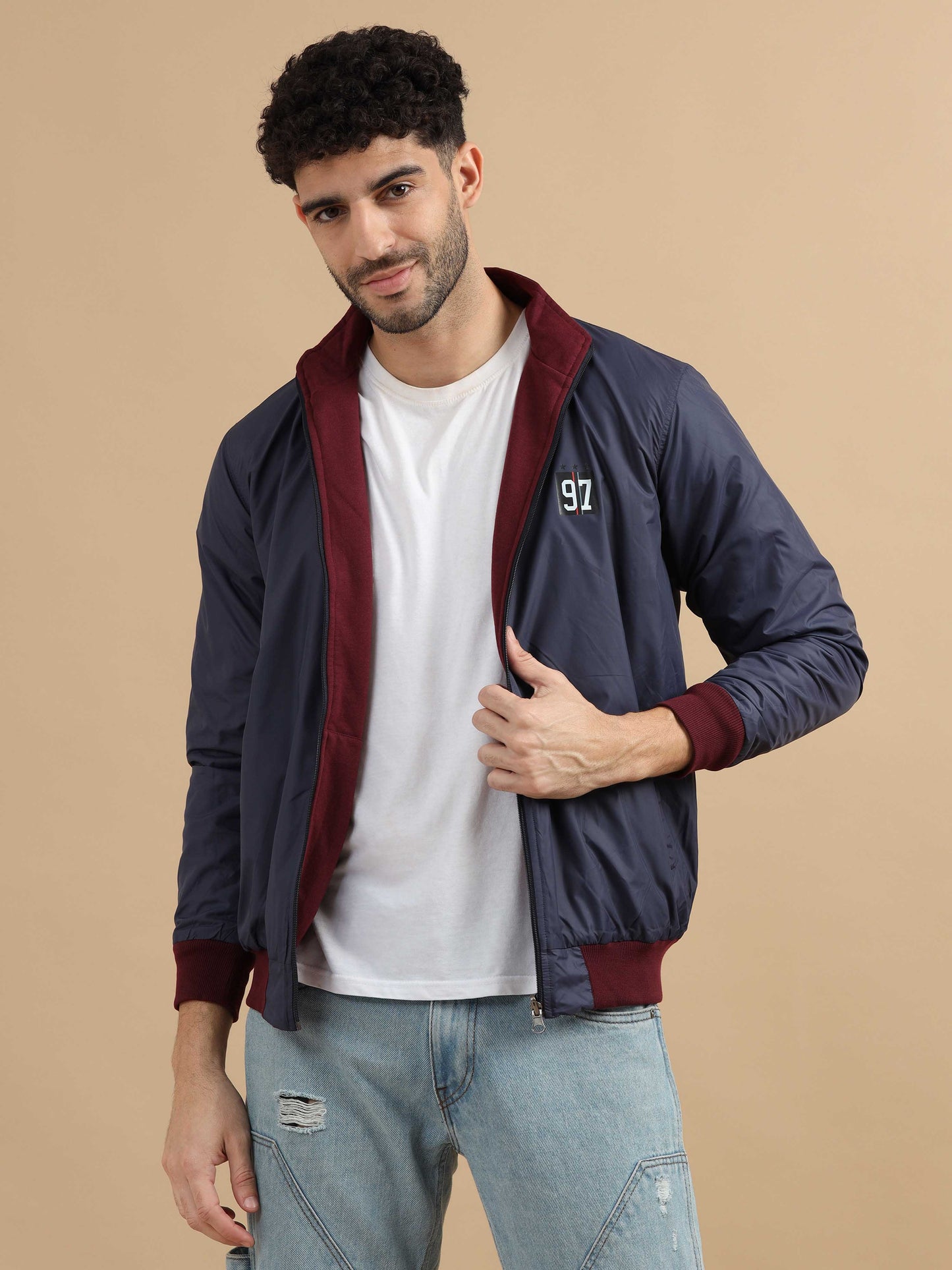  Mens Blue Jacket 