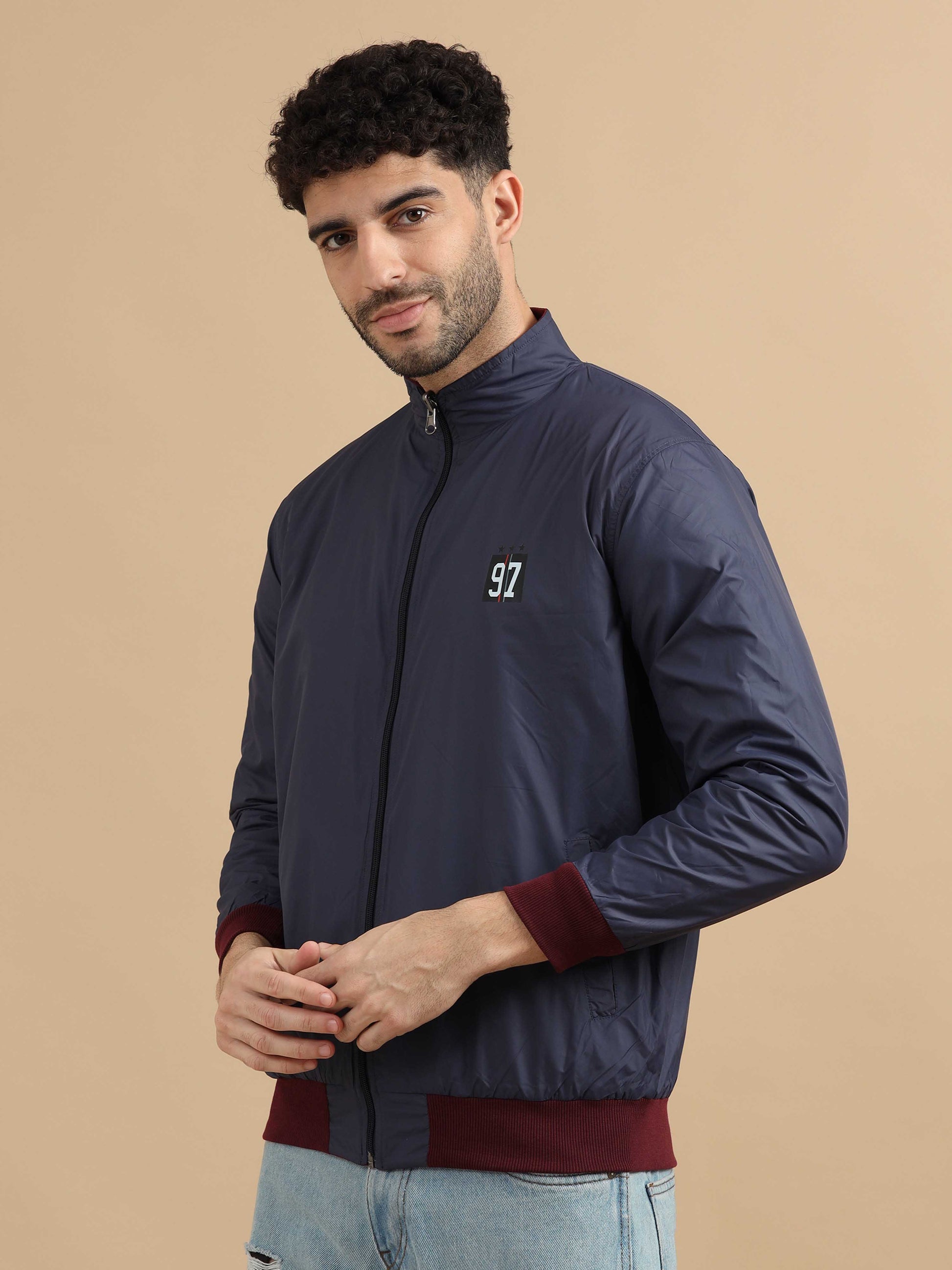  Mens Blue Jacket 