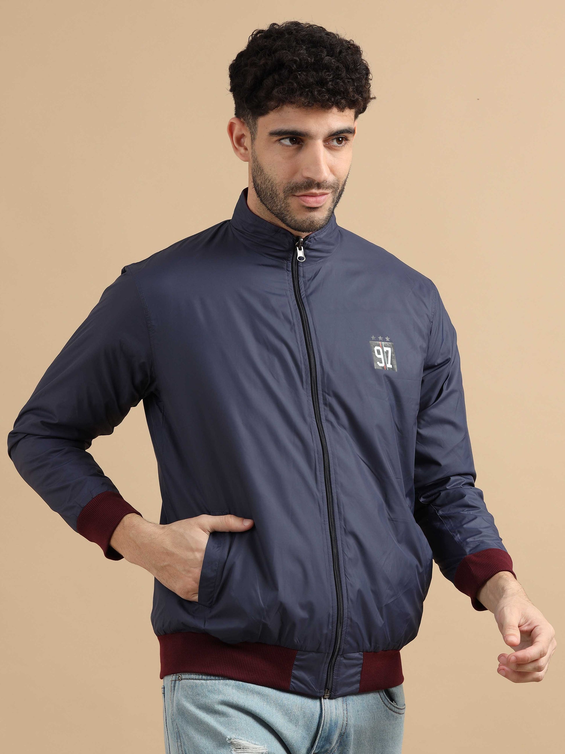  Mens Blue Jacket 