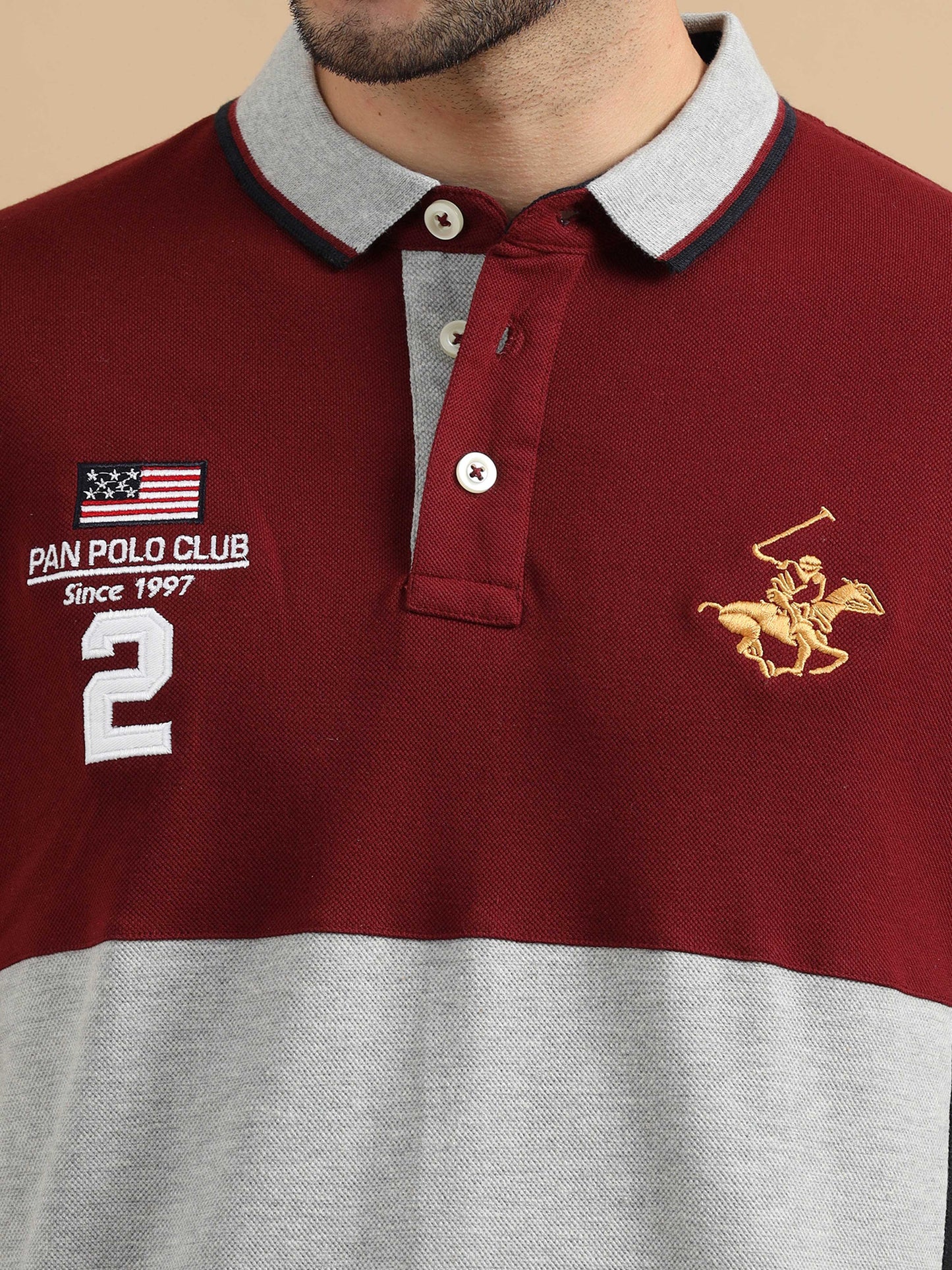  Mens Maroon Polo Tshirts