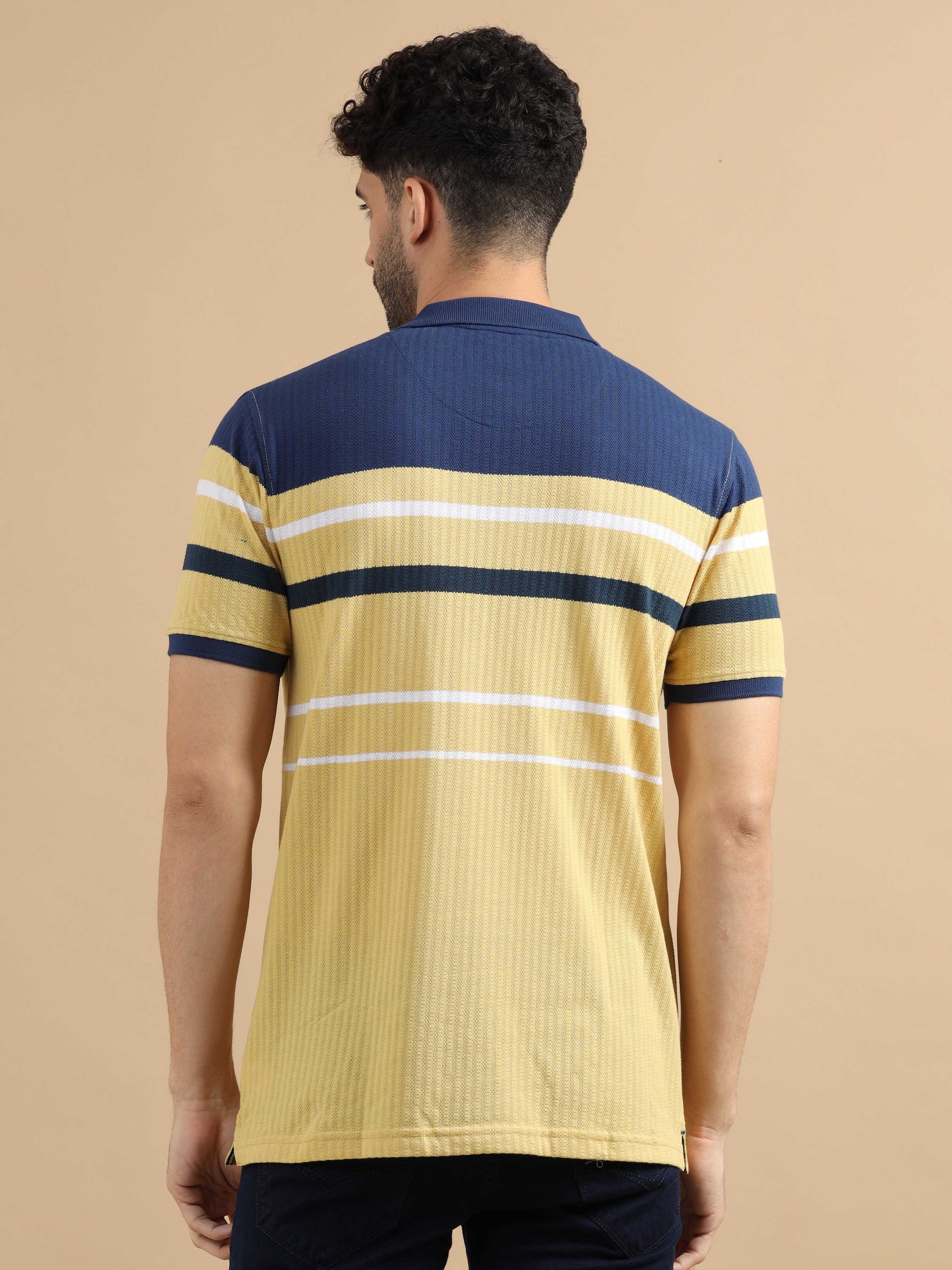  Blue & Yellow Polo T Shirt 