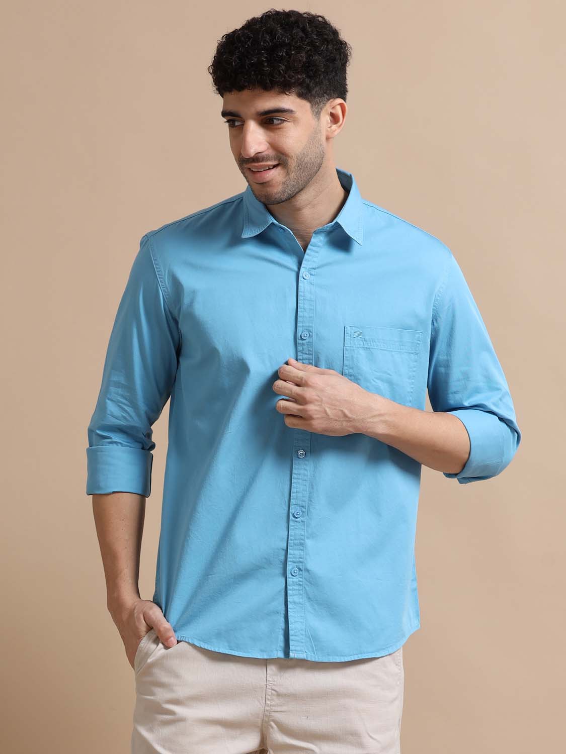  Sky blue shirt for men