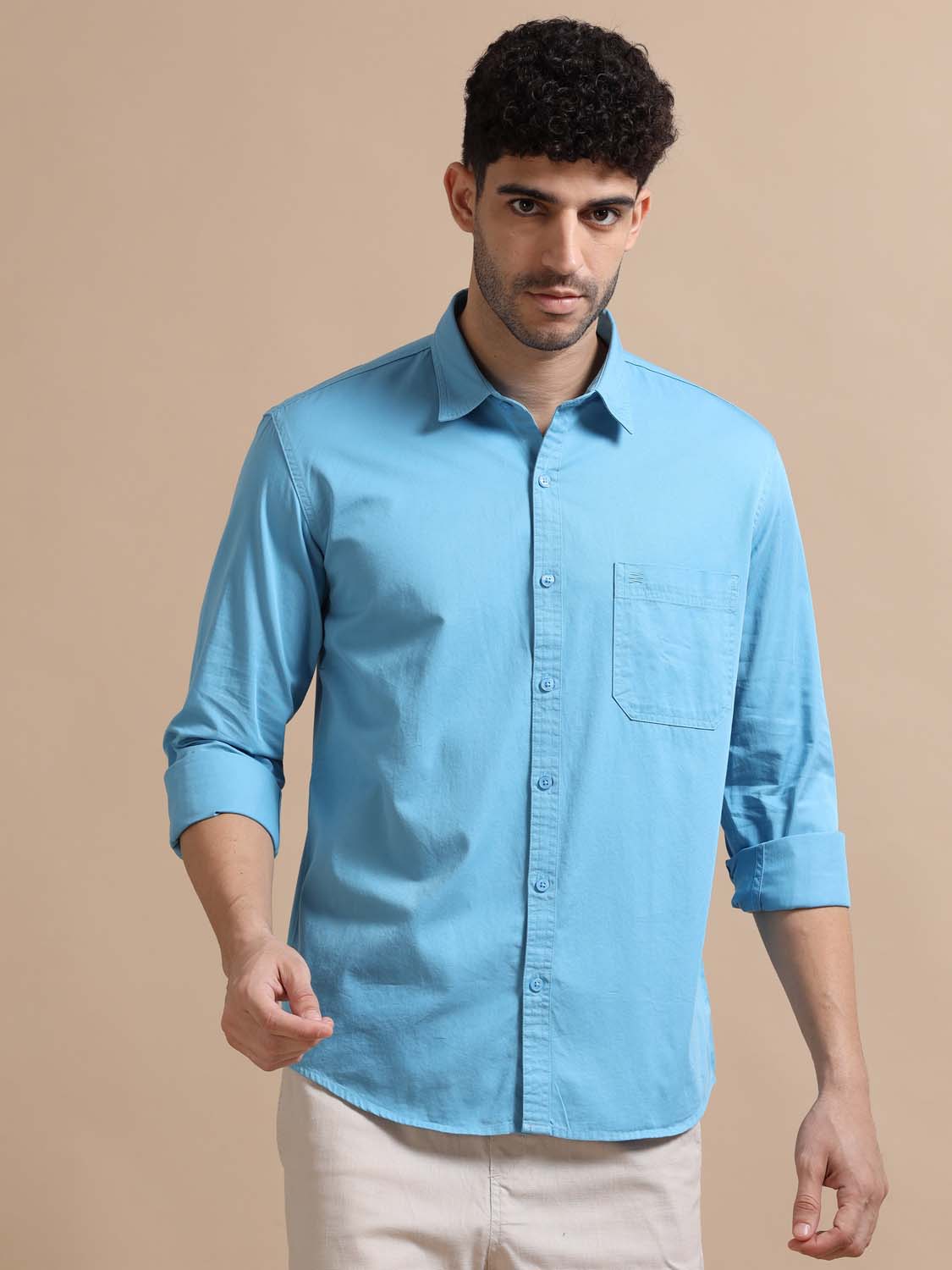  Sky blue shirt for men