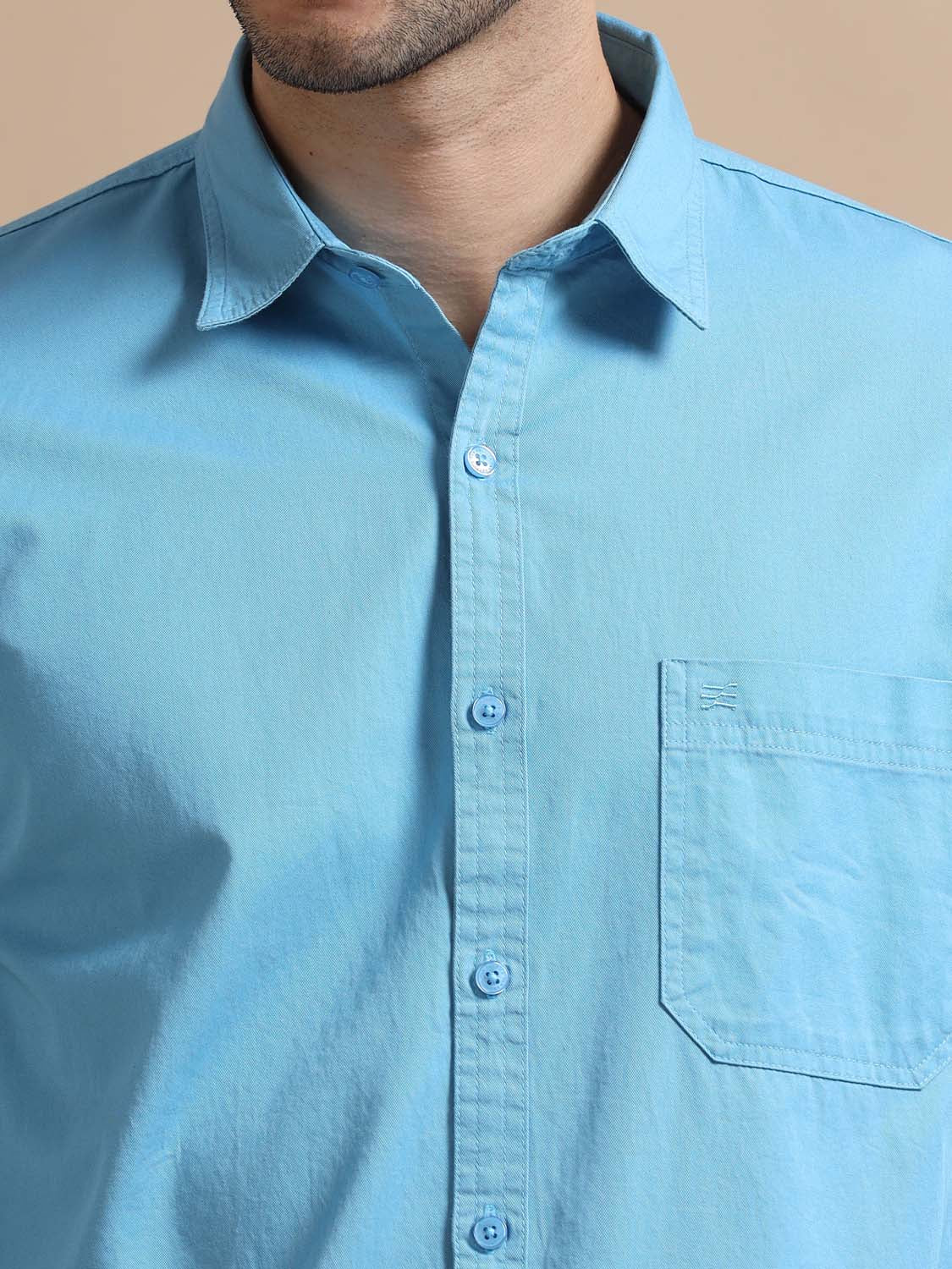  Sky blue shirt for men