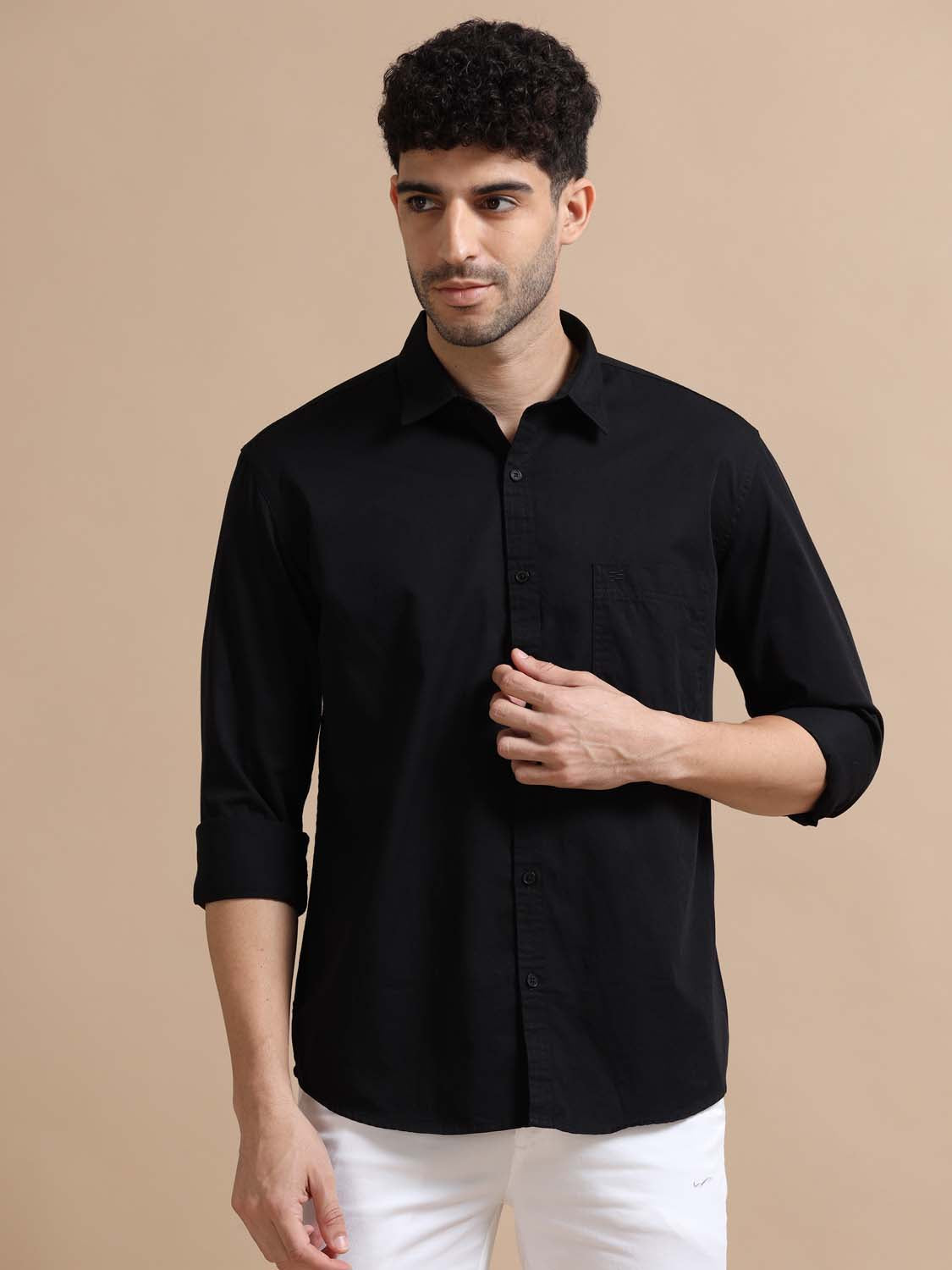 Black Cotton Shirt