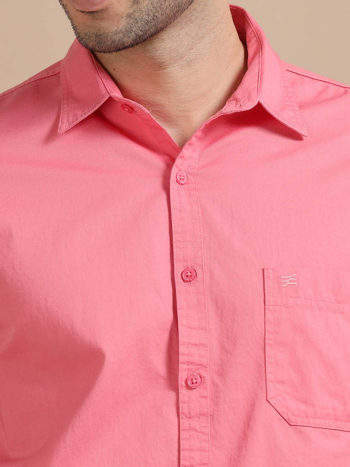 Rose Pink Shirt for men