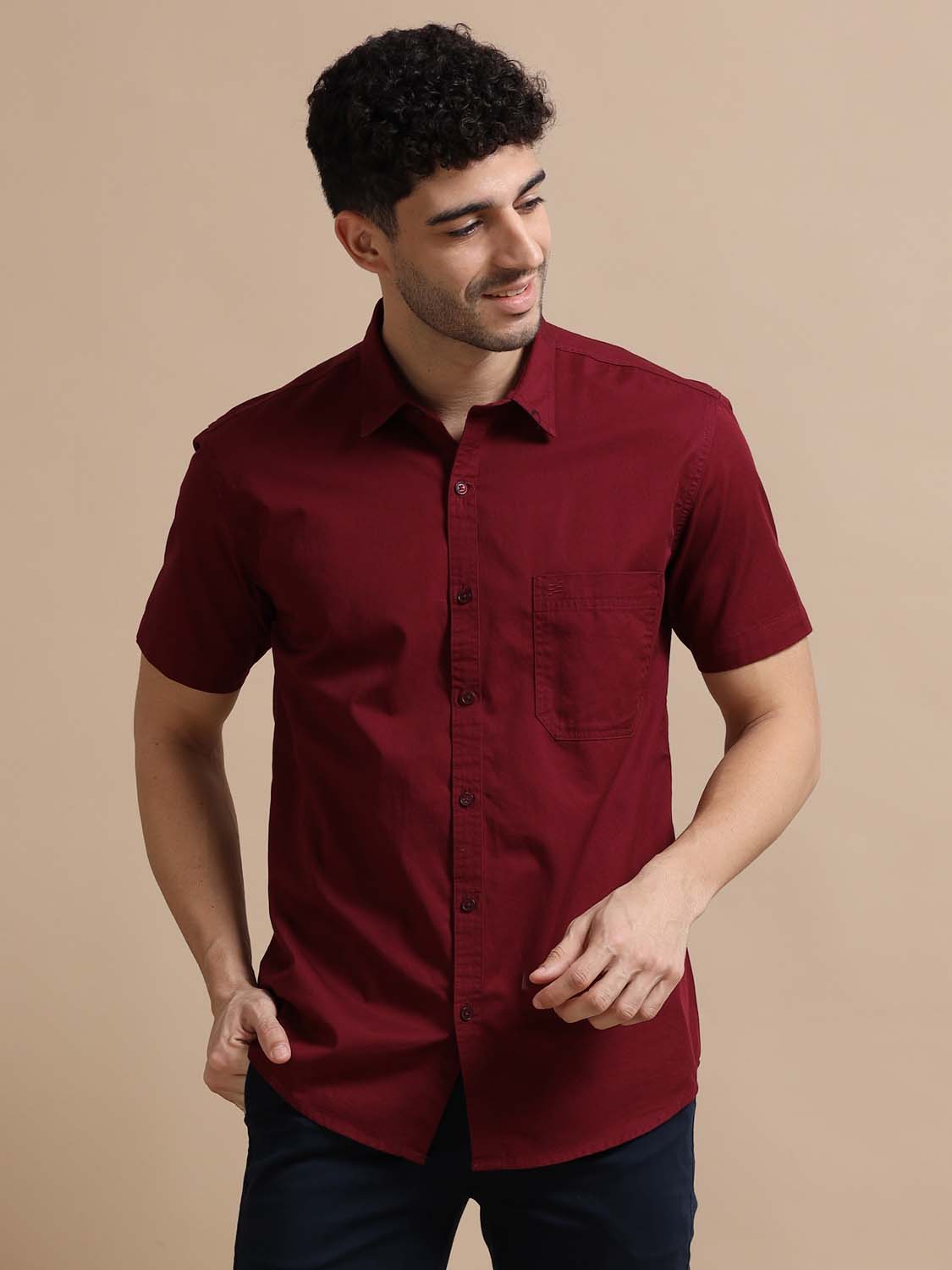 Burgundy Colour Shirt