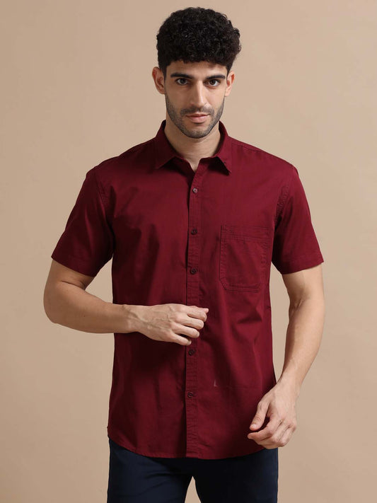 Burgundy Colour Shirt