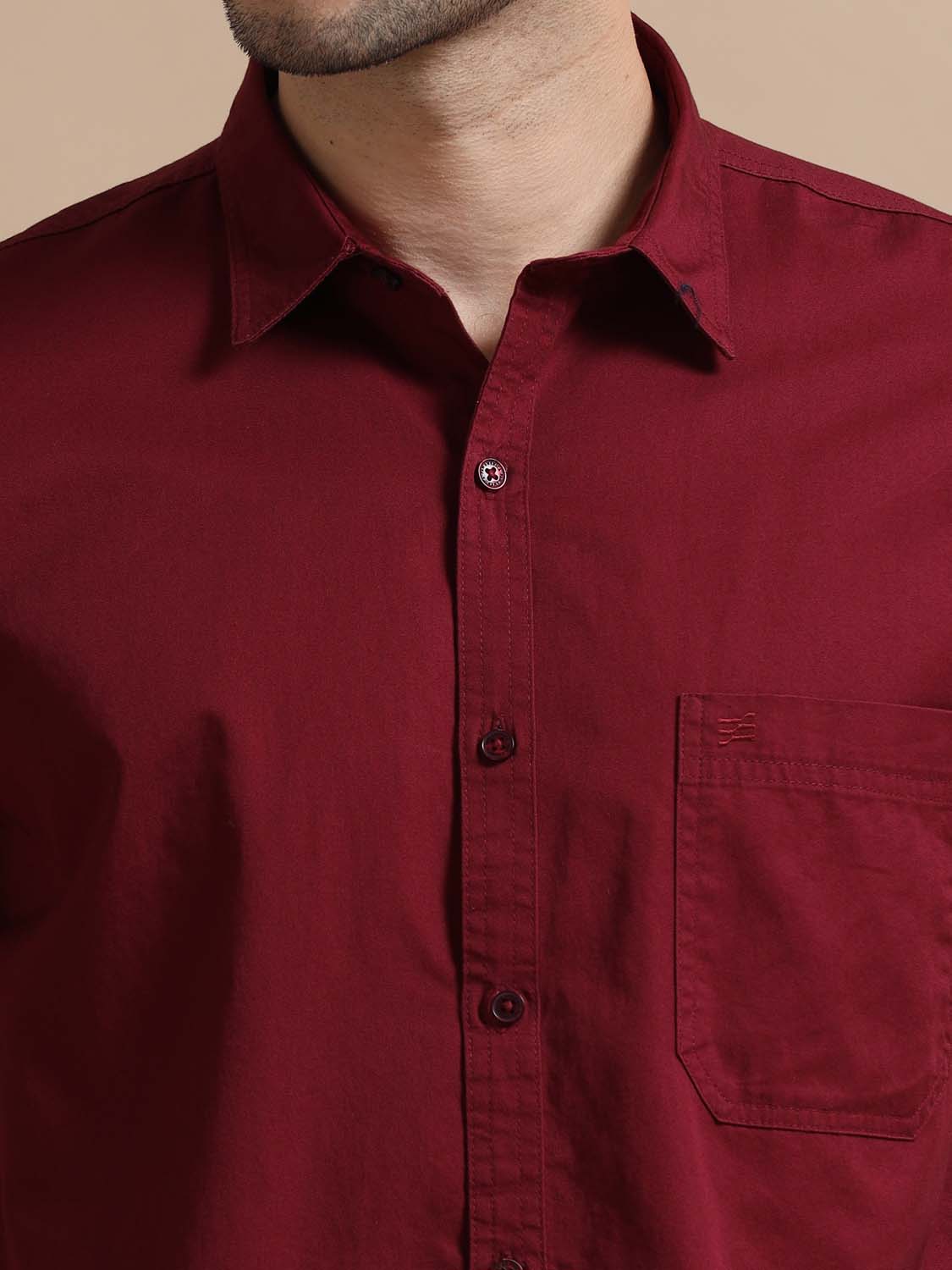 Burgundy Colour Shirt