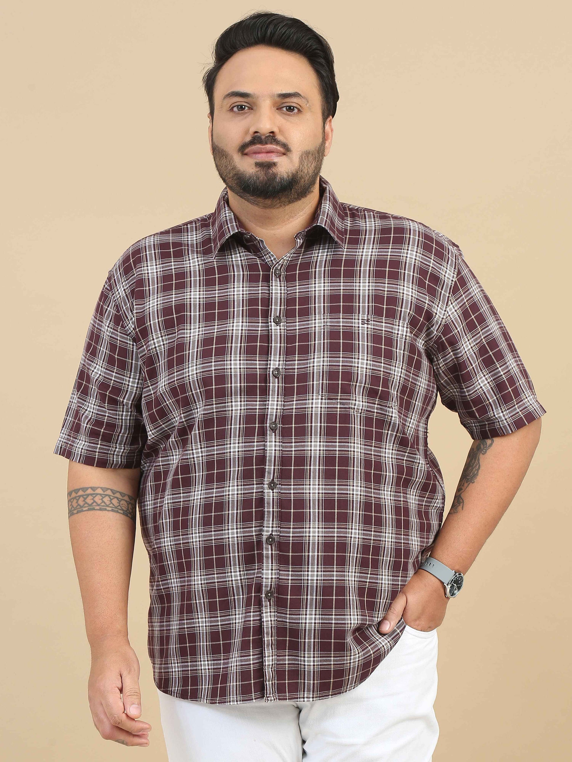  Brown XXXL Shirts for Men 