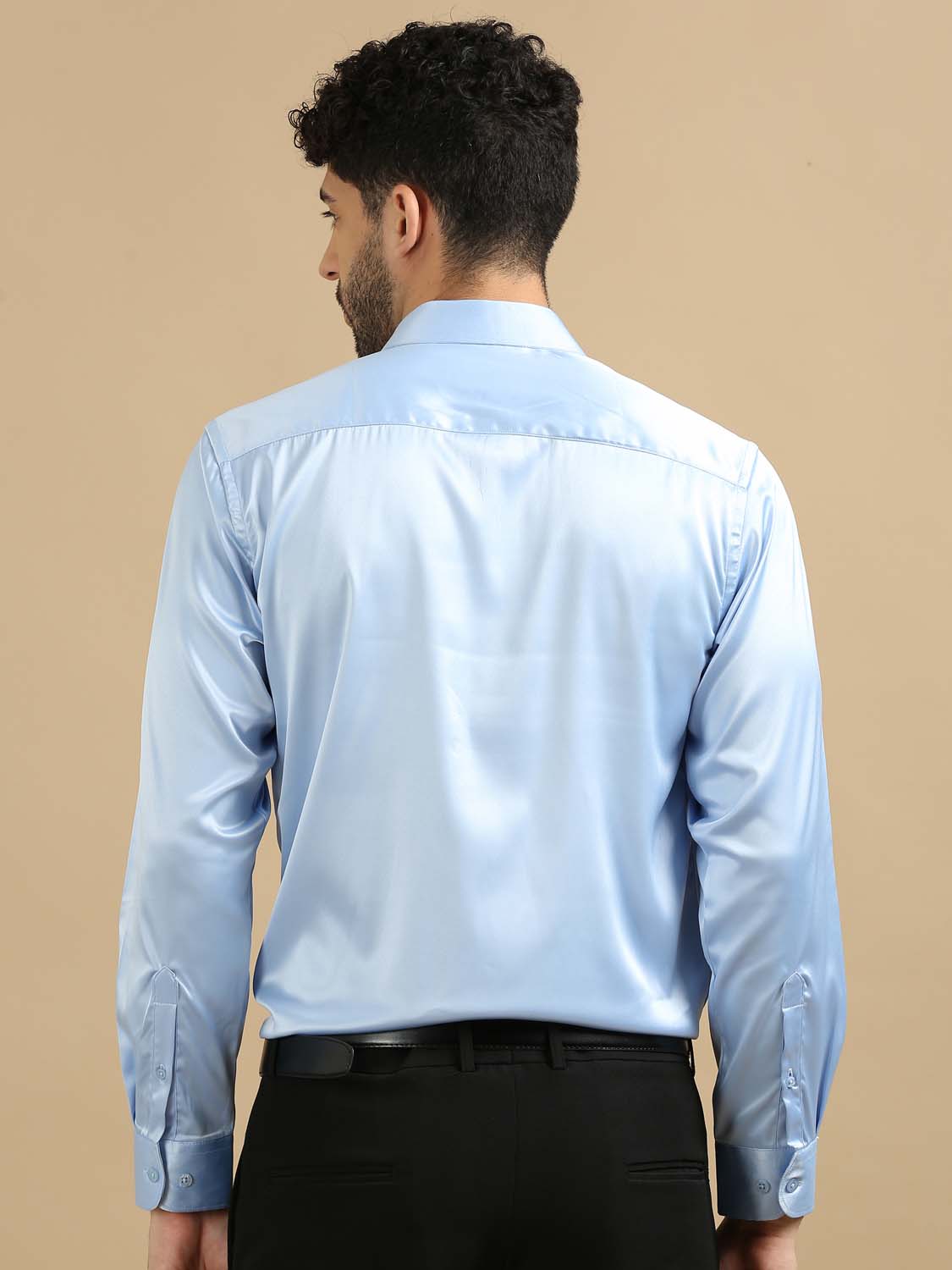 Serene Sky Blue Satin for Men