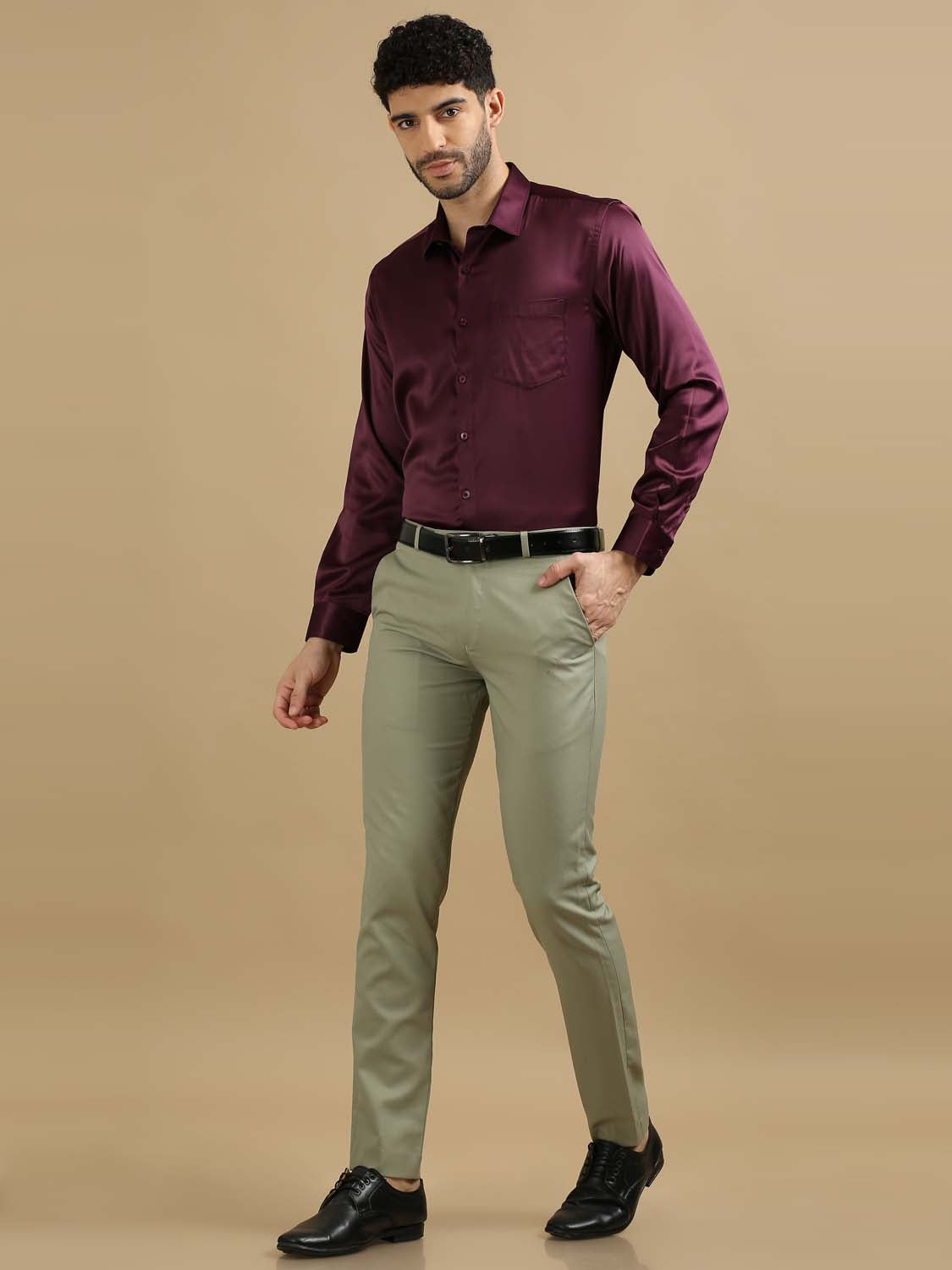 Rosy Finch Party Wear Satin Shirts