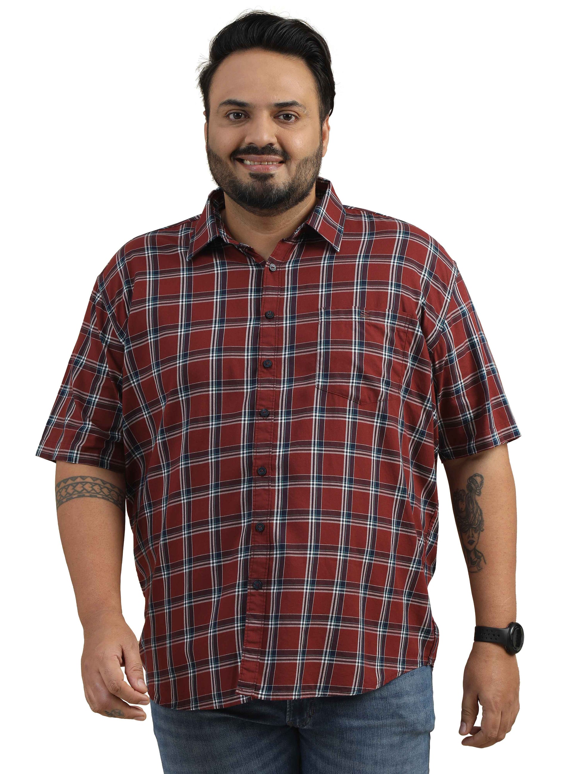 Brown Check Shirt