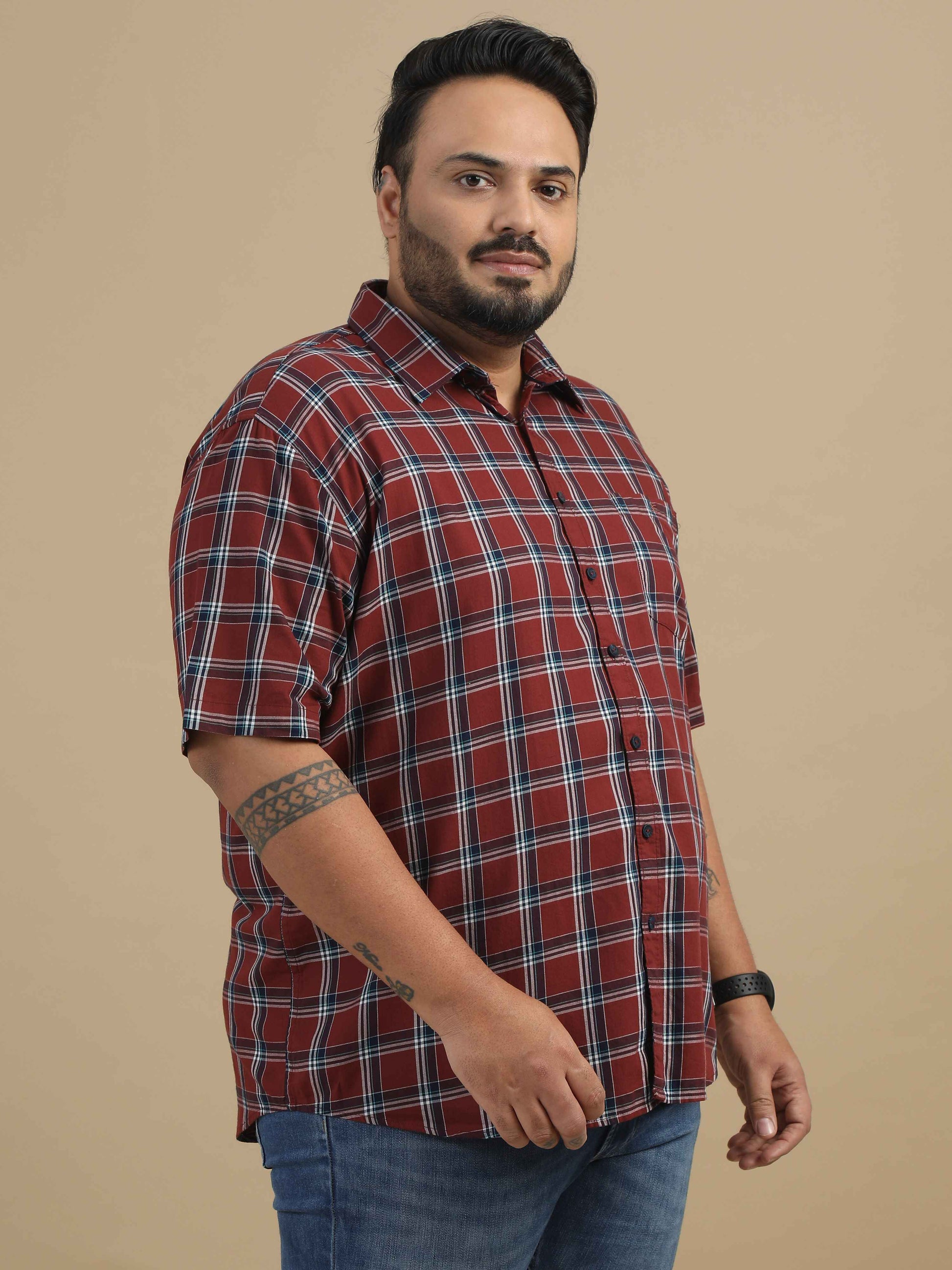 Brown Check Shirt