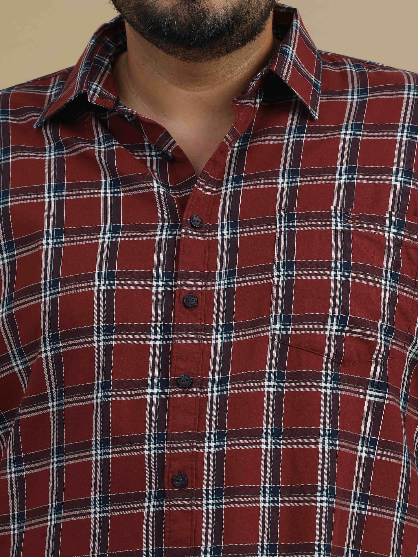 Brown Check Shirt