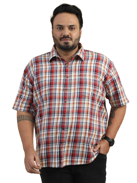 Plus Size Pink Check Shirt