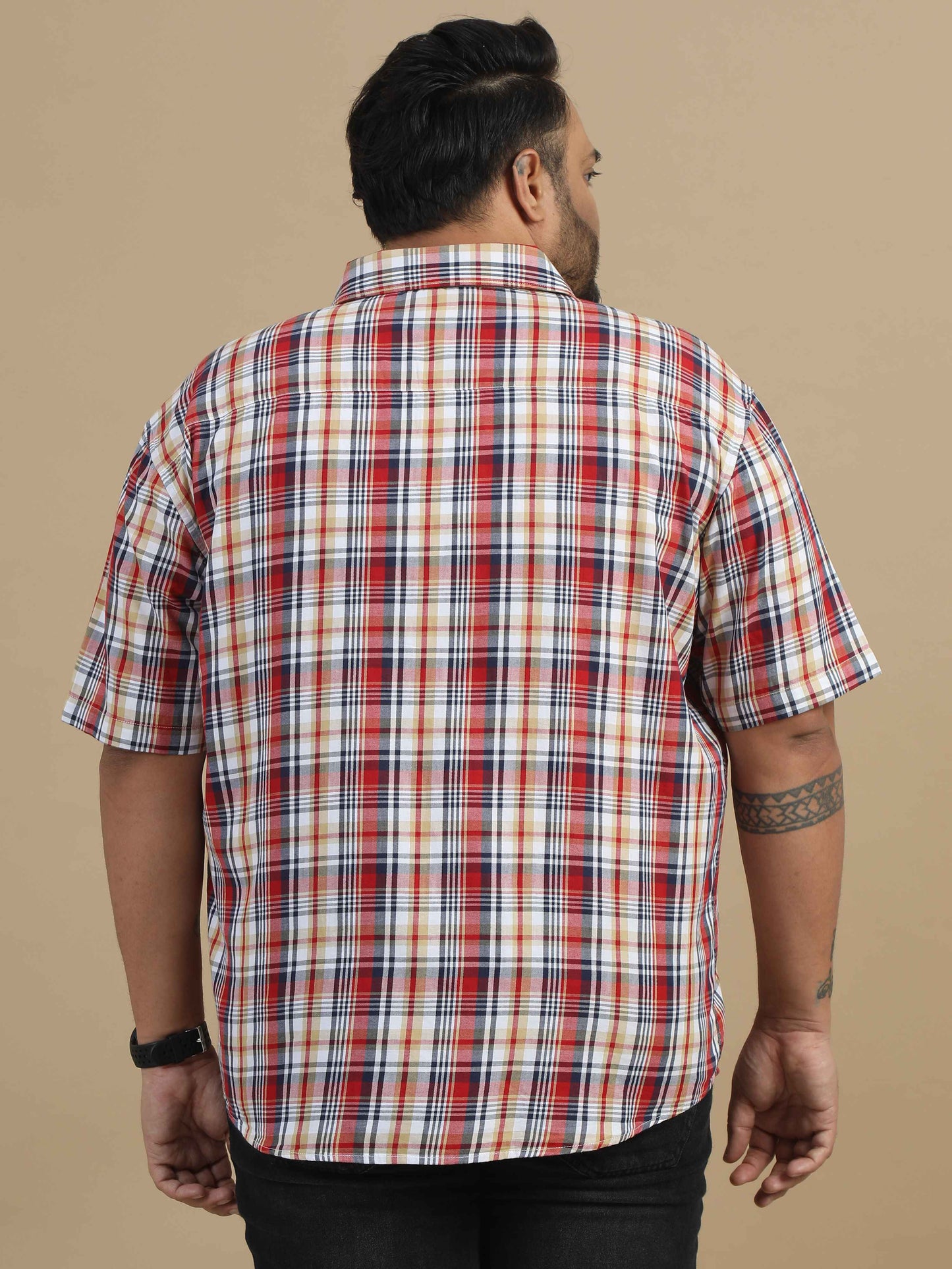 Plus Size Pink Check Shirt