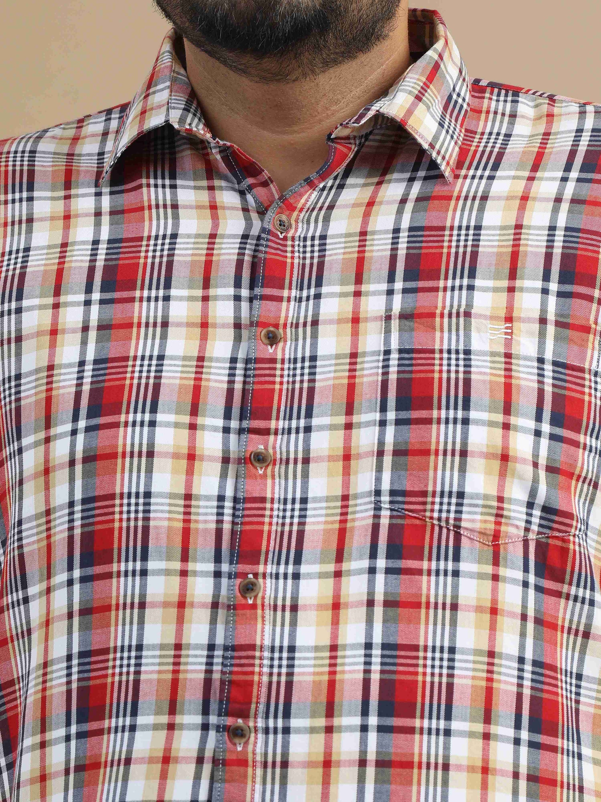 Plus Size Pink Check Shirt