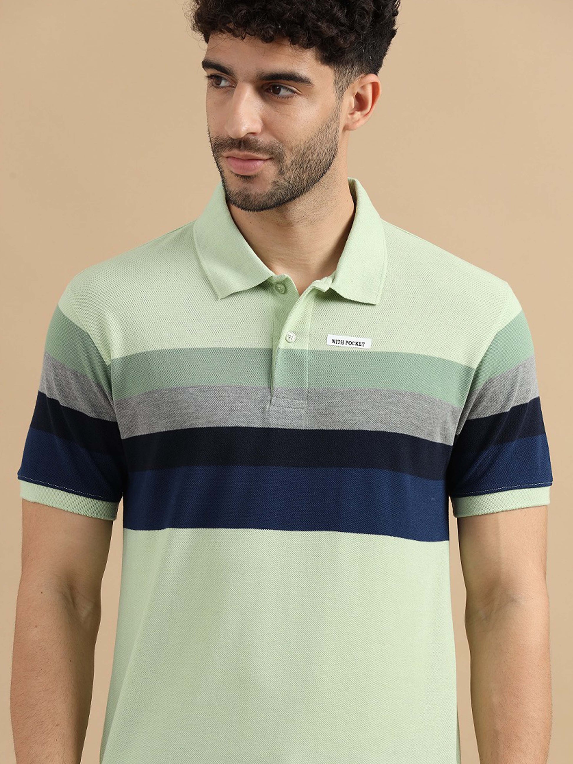 Pista Green Polo T Shirt