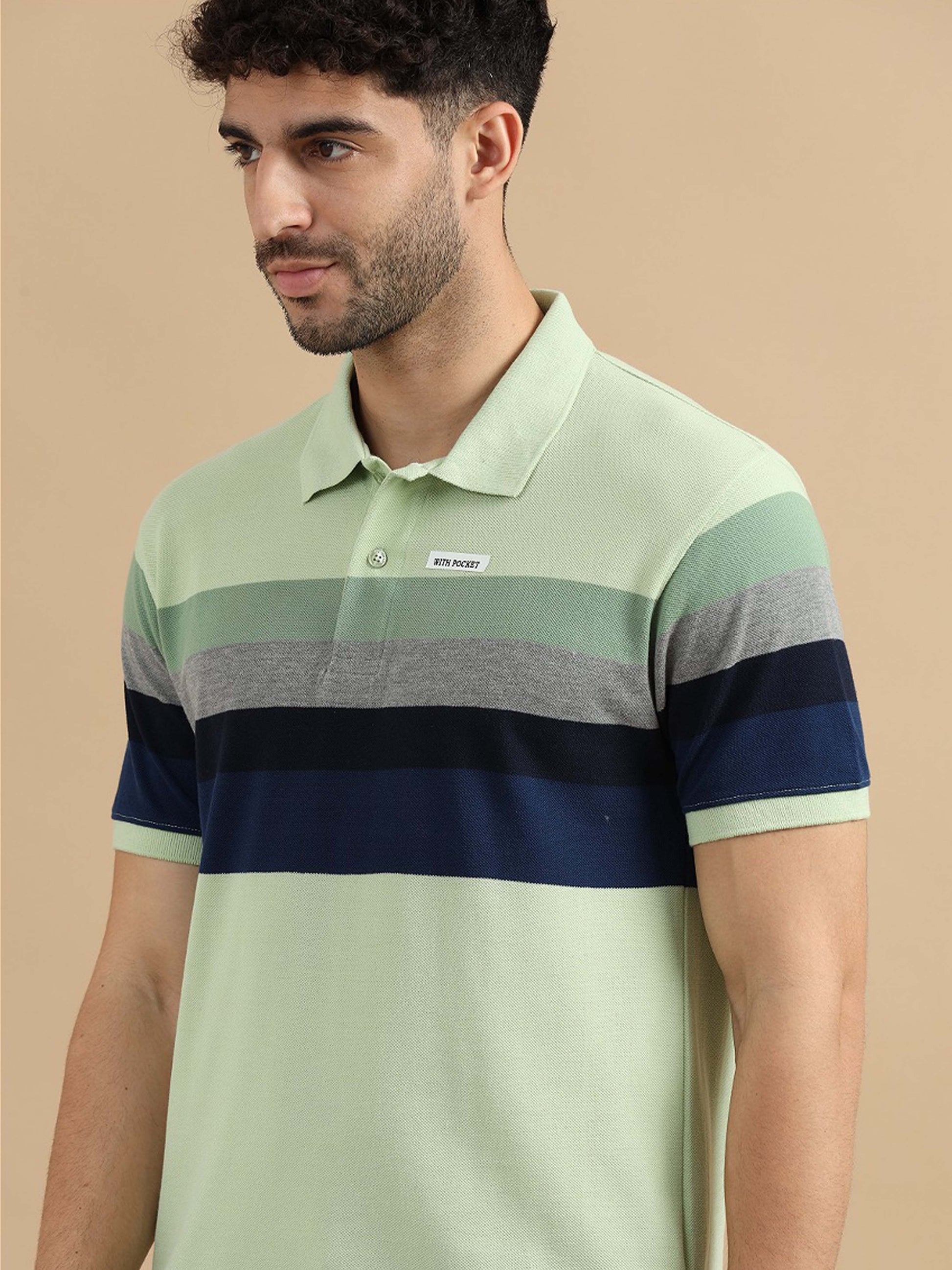 Pista Green Polo T Shirt