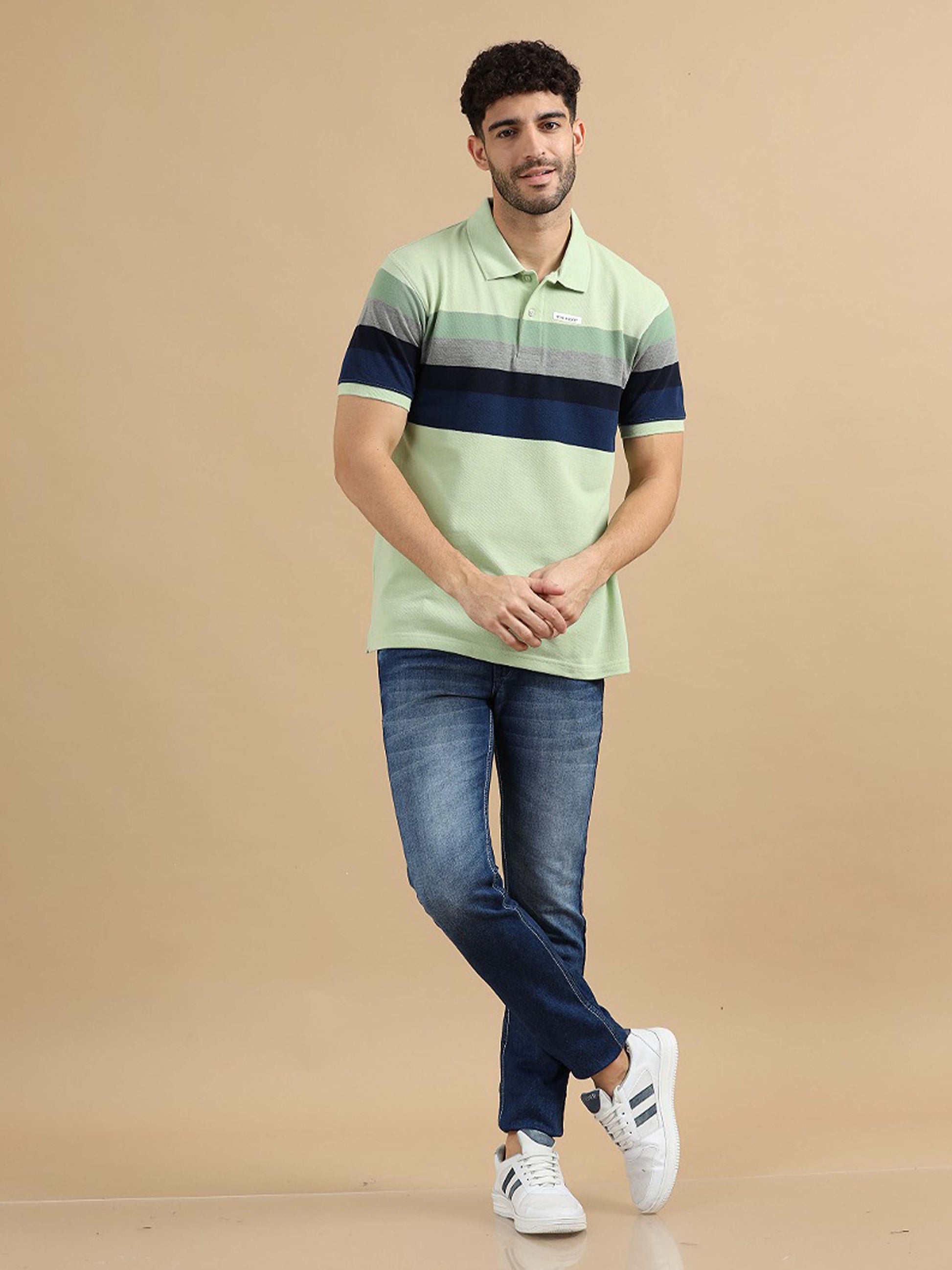 Pista Green Polo T Shirt