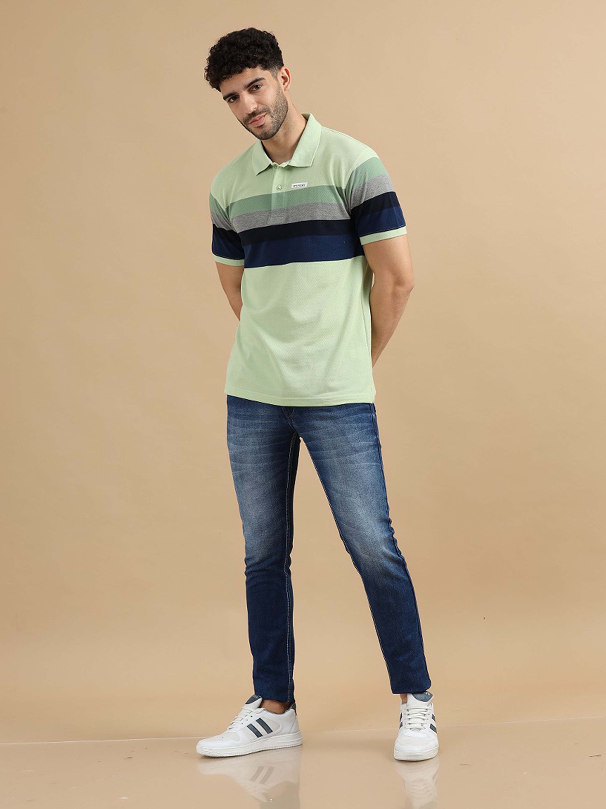 Pista Green Polo T Shirt