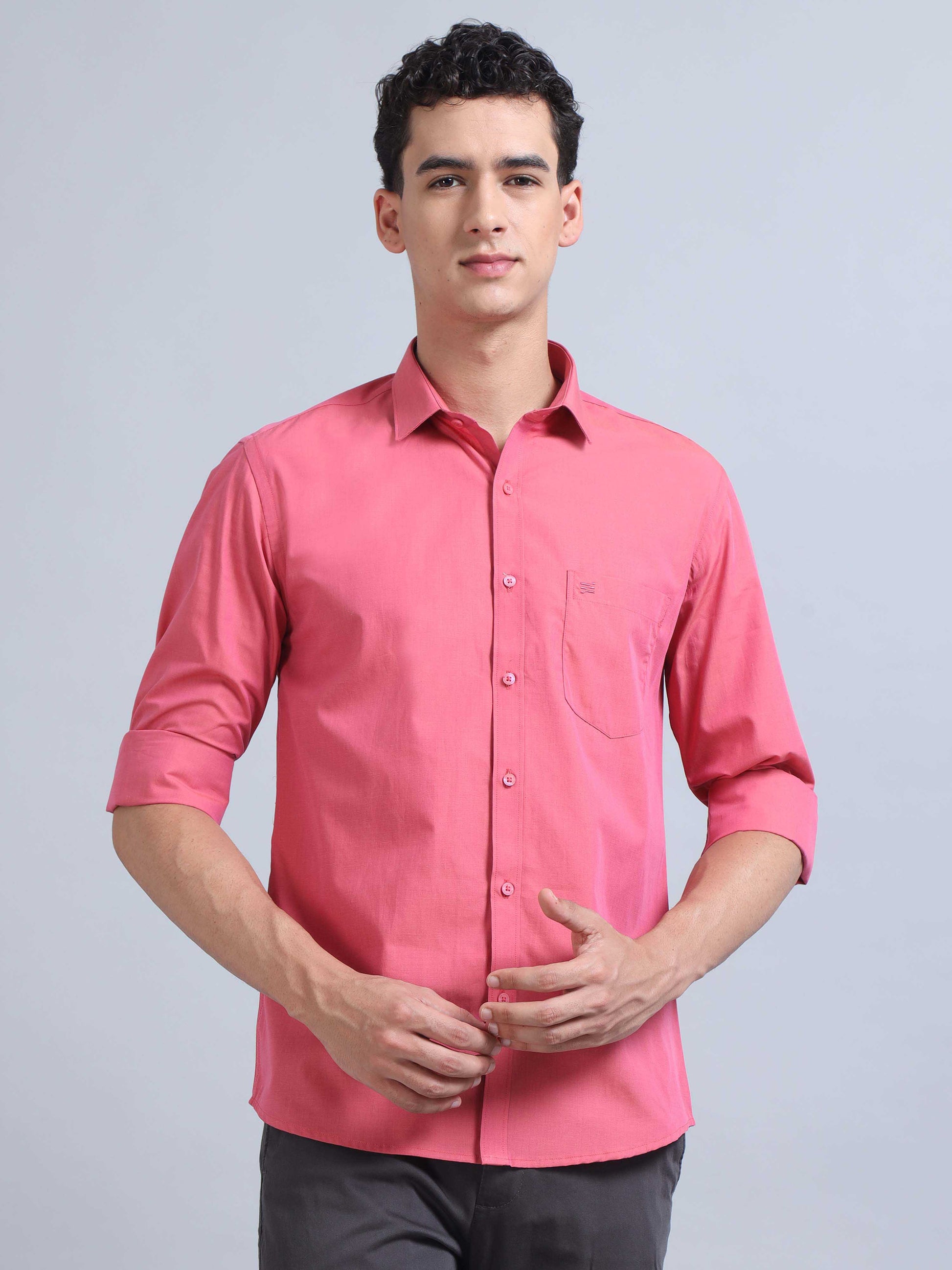 Men Peached Shirt 