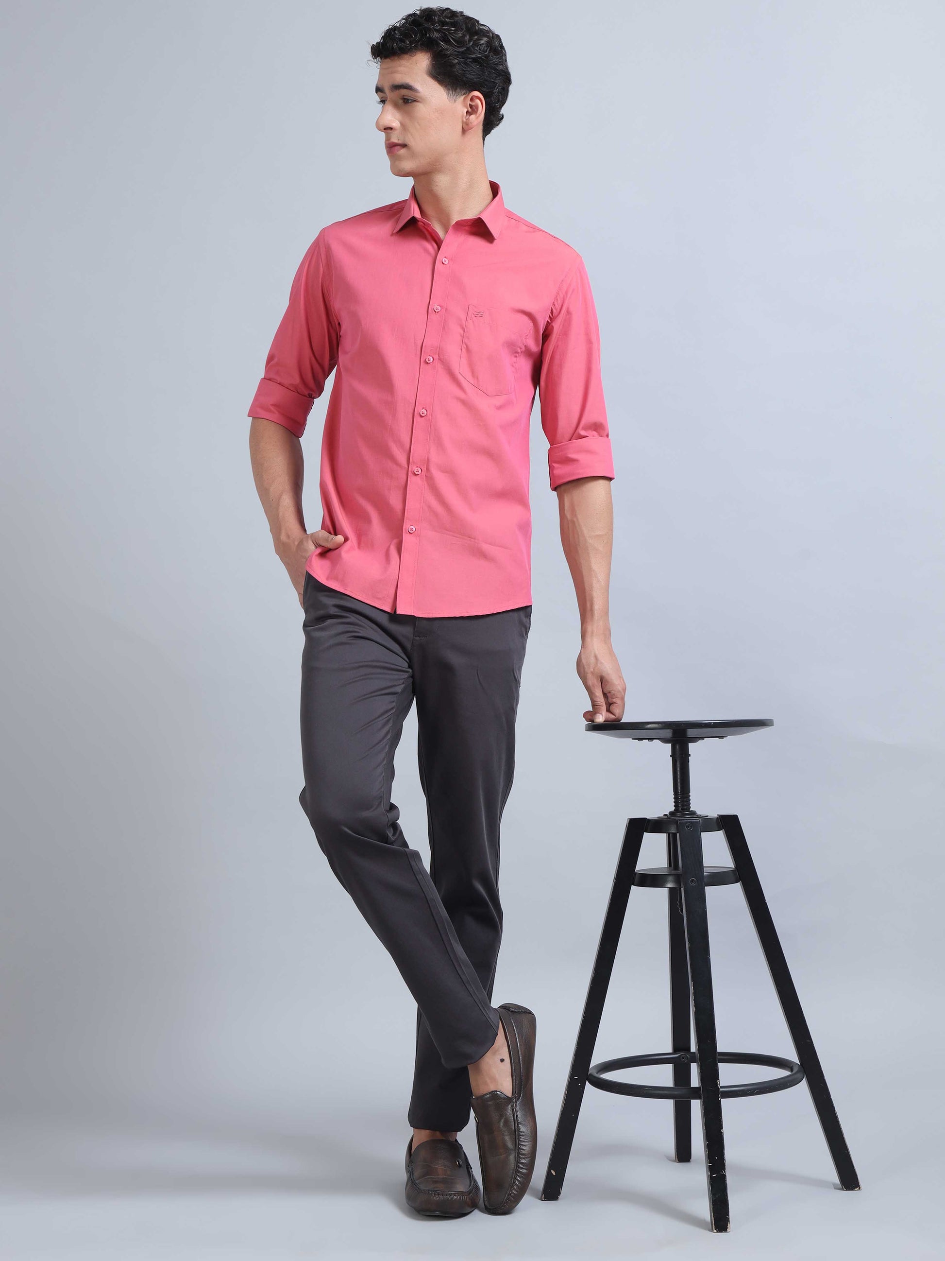 Men Peached Shirt 